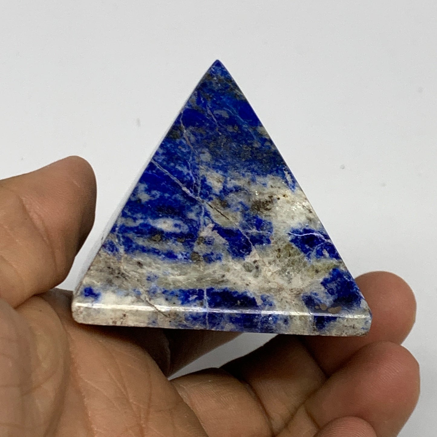 146g, 1.8"x2"x2", Lapis Lazuli Pyramid Crystal Gemstone @Afghanistan, B27801