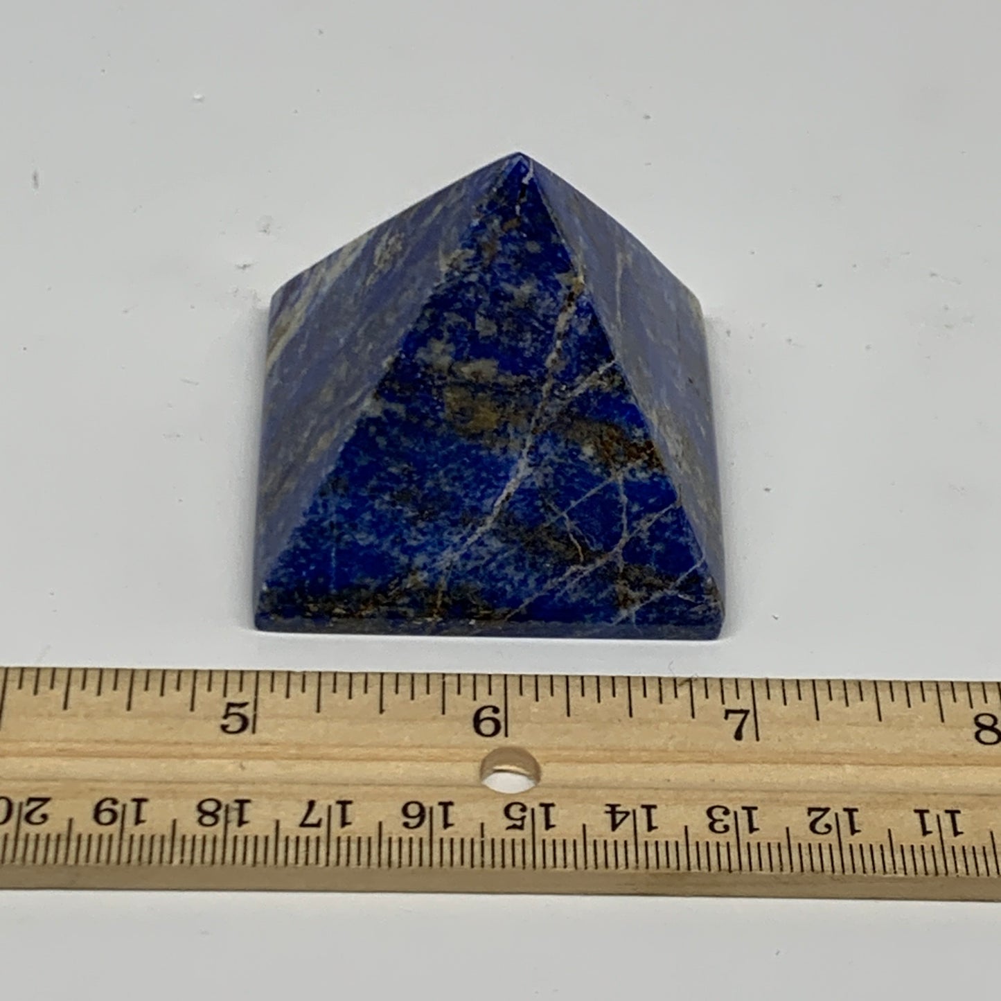 146g, 1.8"x2"x2", Lapis Lazuli Pyramid Crystal Gemstone @Afghanistan, B27801