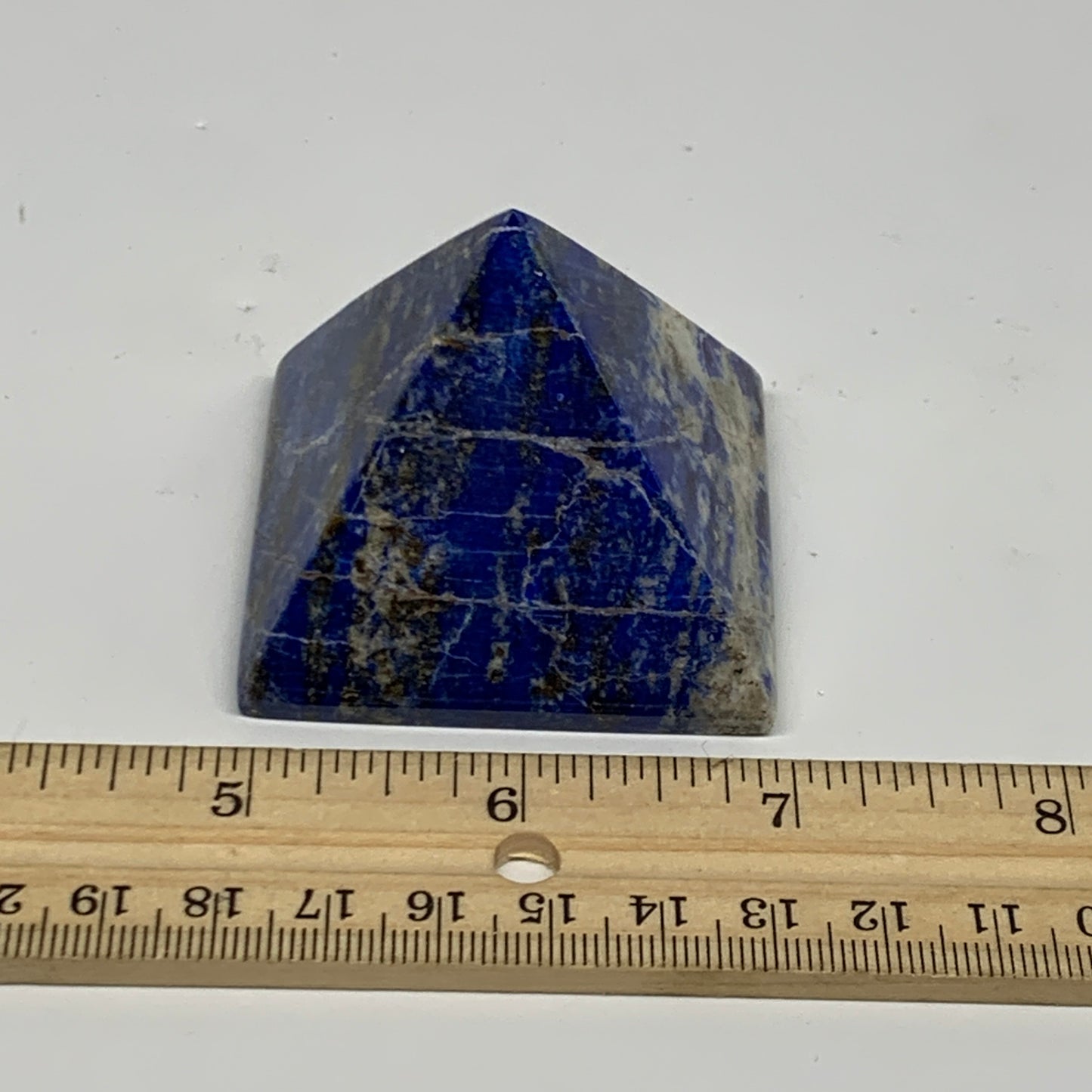 146g, 1.8"x2"x2", Lapis Lazuli Pyramid Crystal Gemstone @Afghanistan, B27801