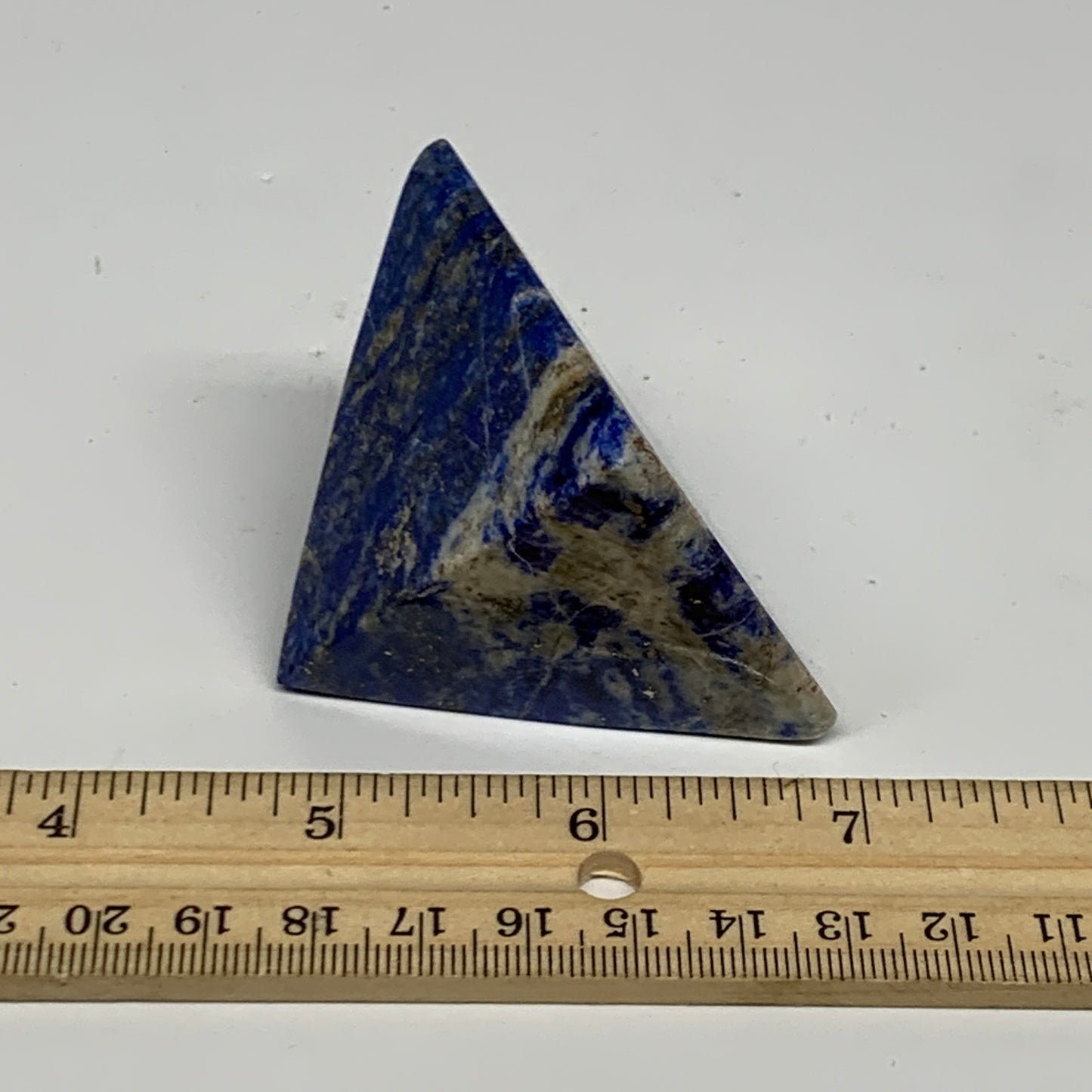 146g, 1.8"x2"x2", Lapis Lazuli Pyramid Crystal Gemstone @Afghanistan, B27801