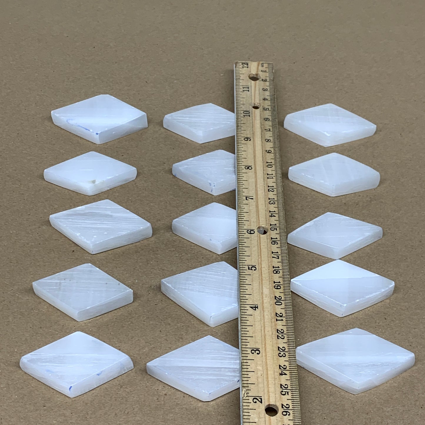 10pcs, 15-30g, 2"-2.4", Selenite Marquise Shape Crystal (Satin Spar), B35748