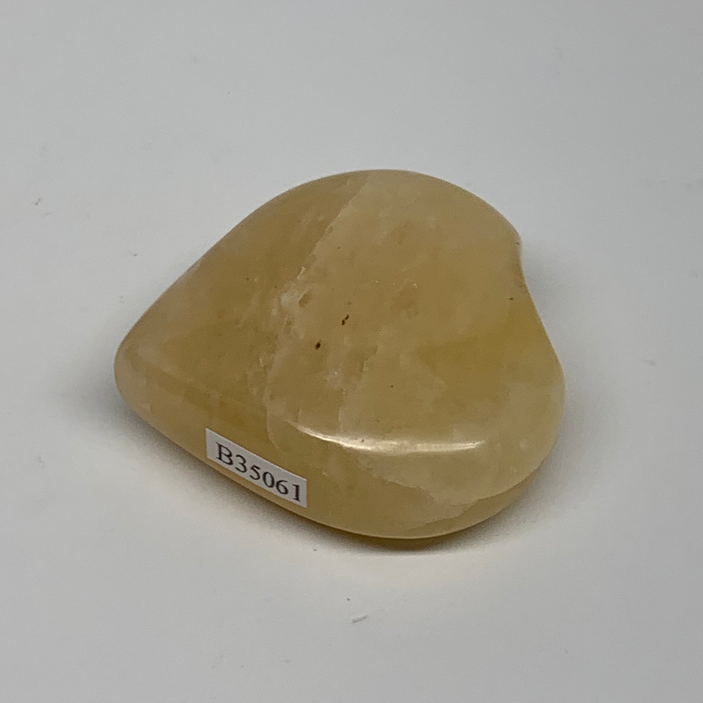 98.2g, 2.2"x2.2"x0.8" Natural Yellow Aventurine Heart Crystal Stone, B35061