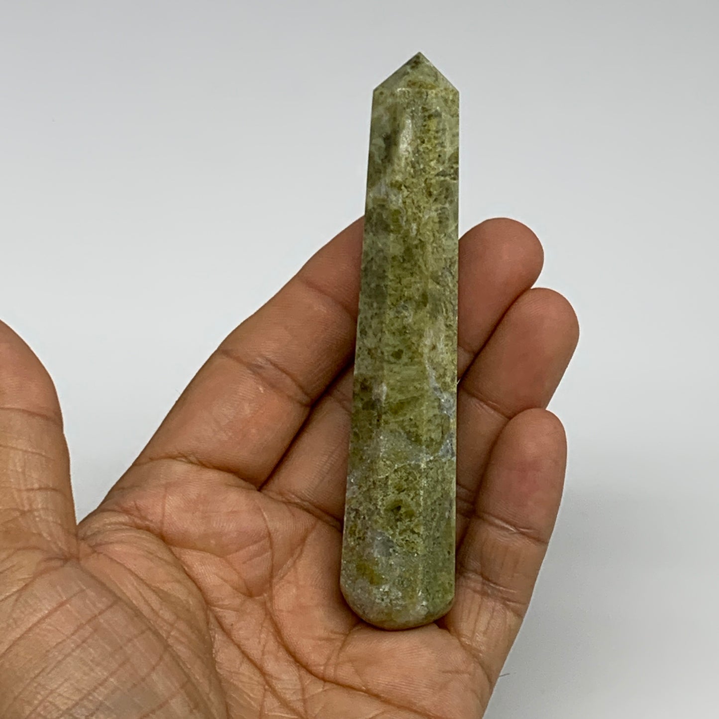 75.2g, 4"x0.8",  Natural Vasonite Wand Point Crystal from India, B29339