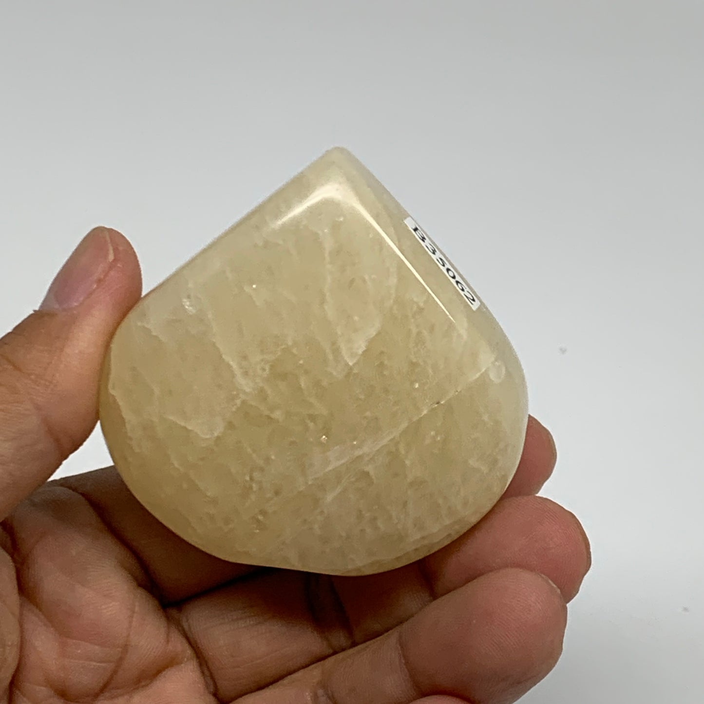 113.6g, 2.2"x2.2"x0.9" Natural Yellow Aventurine Heart Crystal Stone, B35062