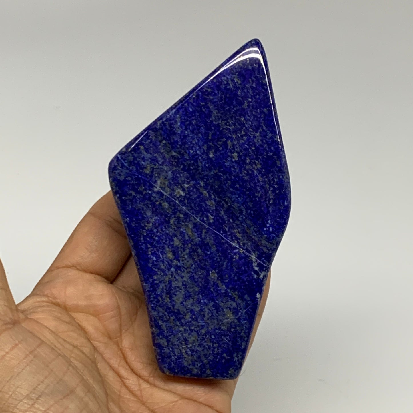 0.54 lbs, 4.5"x2.5"x0.8", Natural Freeform Lapis Lazuli from Afghanistan, B32958