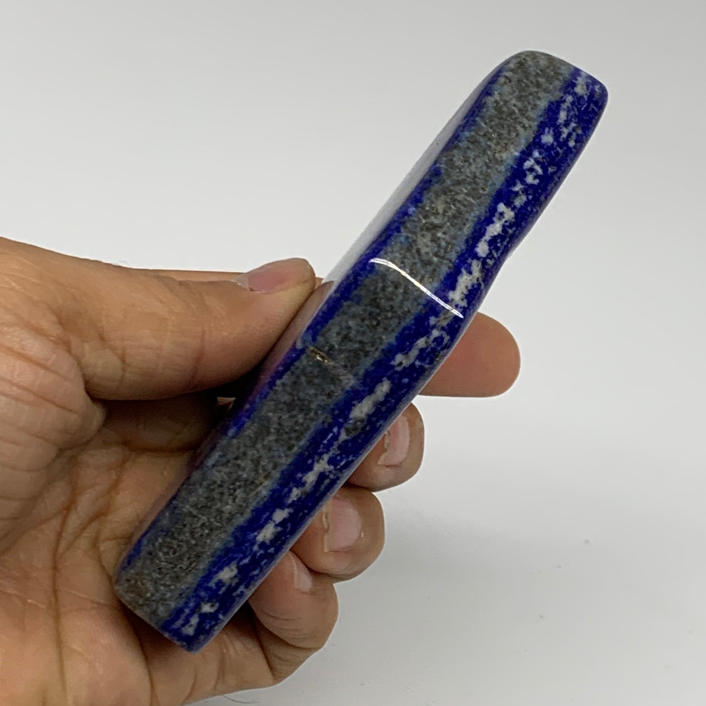 0.54 lbs, 4.5"x2.5"x0.8", Natural Freeform Lapis Lazuli from Afghanistan, B32958