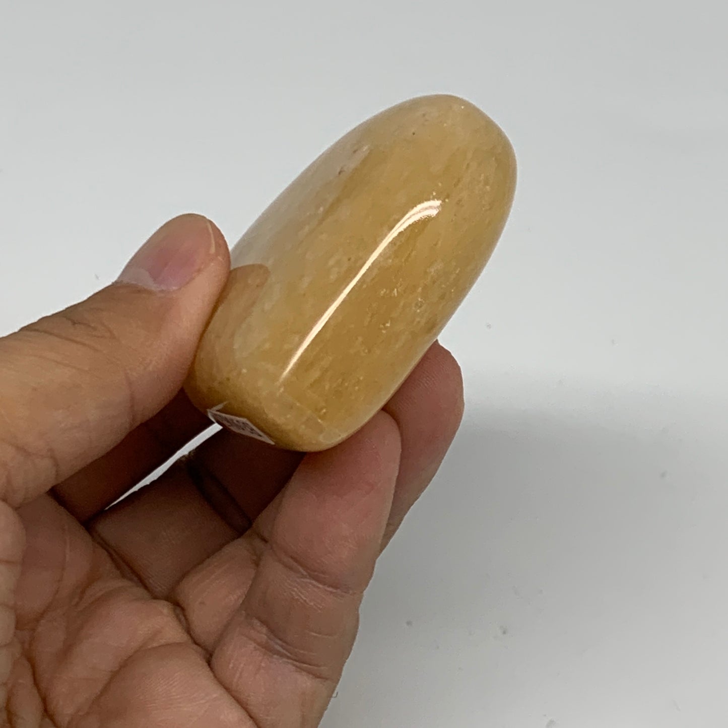 108.1g, 2.2"x2.3"x0.9" Natural Yellow Aventurine Heart Crystal Stone, B35063