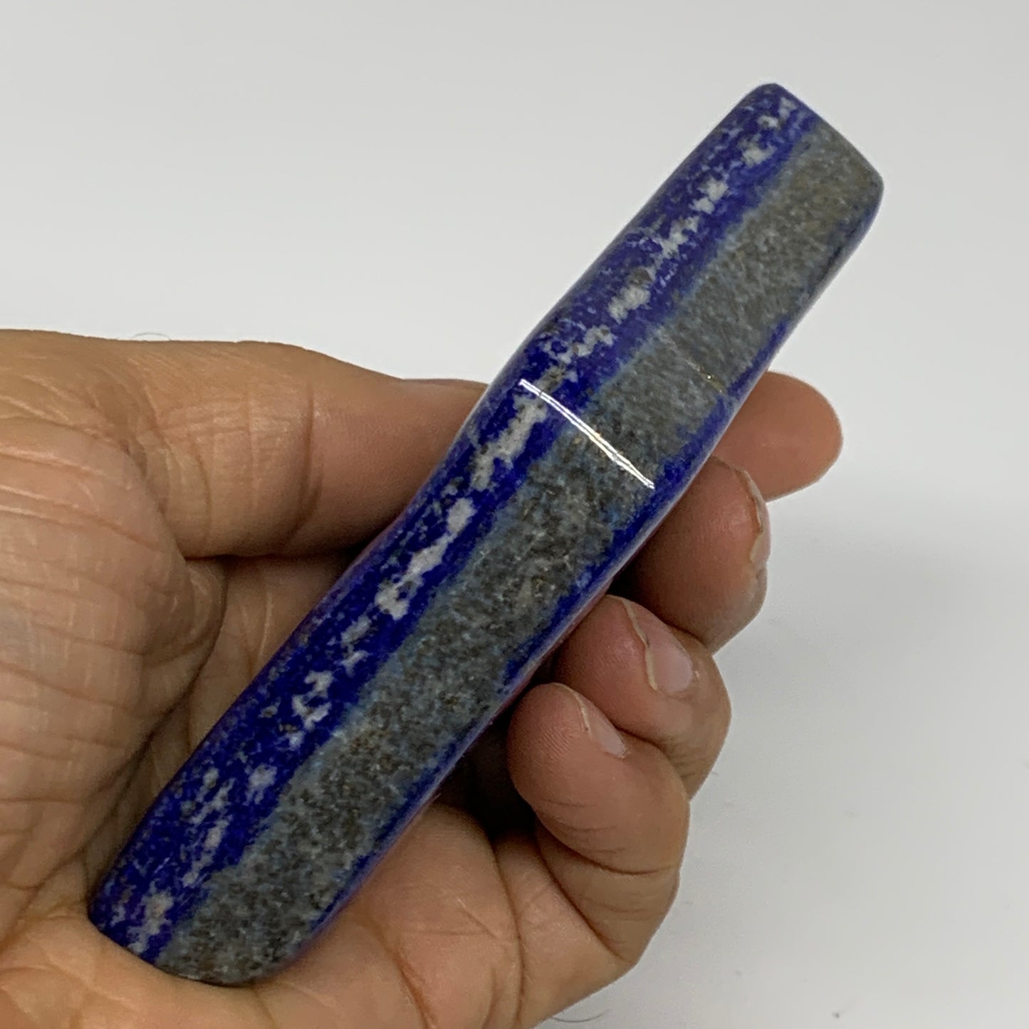 0.54 lbs, 4.5"x2.5"x0.8", Natural Freeform Lapis Lazuli from Afghanistan, B32958