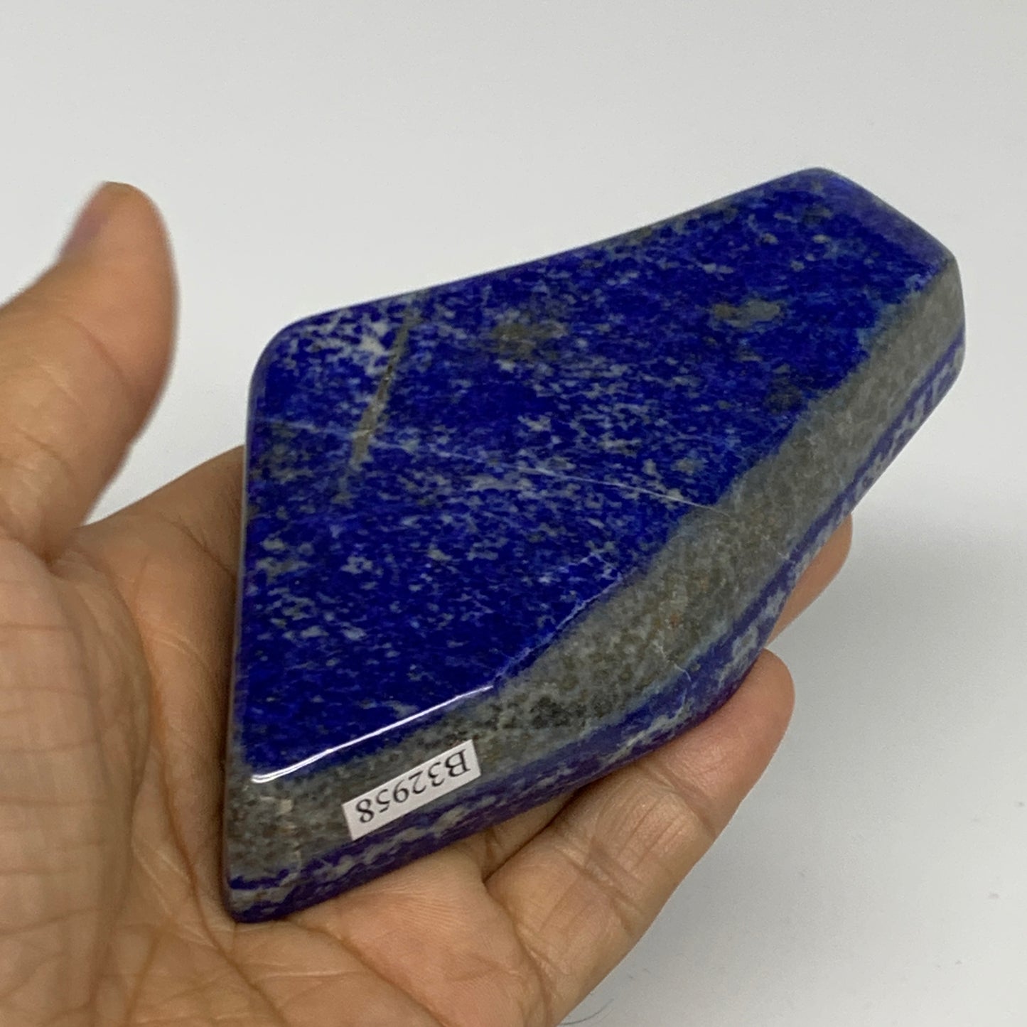 0.54 lbs, 4.5"x2.5"x0.8", Natural Freeform Lapis Lazuli from Afghanistan, B32958