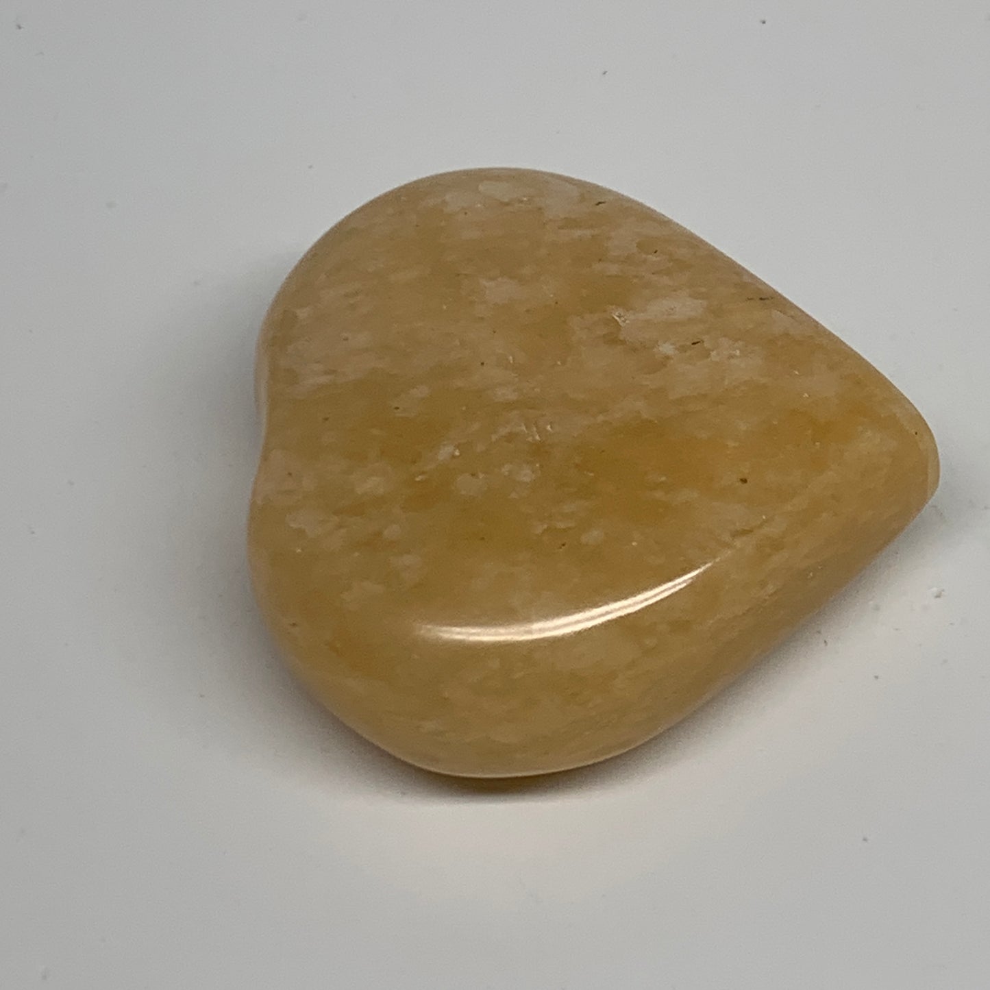 108.1g, 2.2"x2.3"x0.9" Natural Yellow Aventurine Heart Crystal Stone, B35063