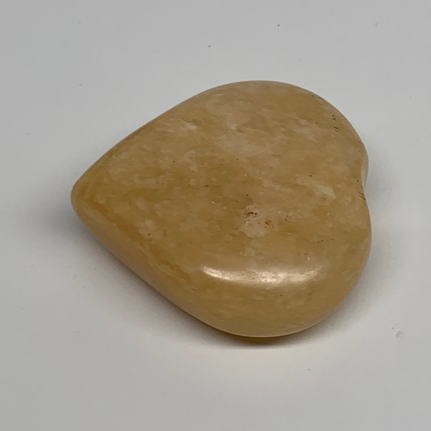 108.1g, 2.2"x2.3"x0.9" Natural Yellow Aventurine Heart Crystal Stone, B35063