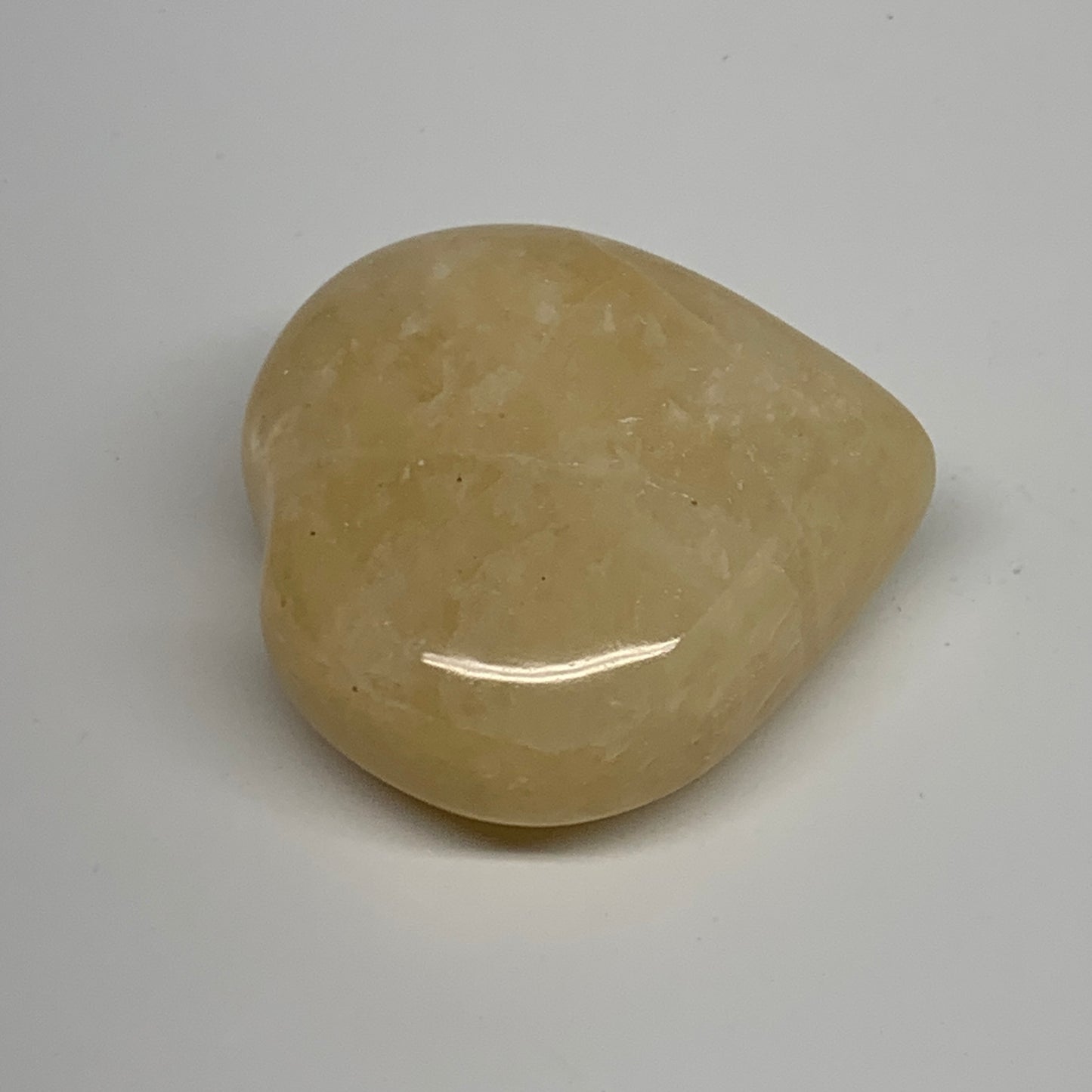 109.9g, 2.2"x2.2"x0.9" Natural Yellow Aventurine Heart Crystal Stone, B35064