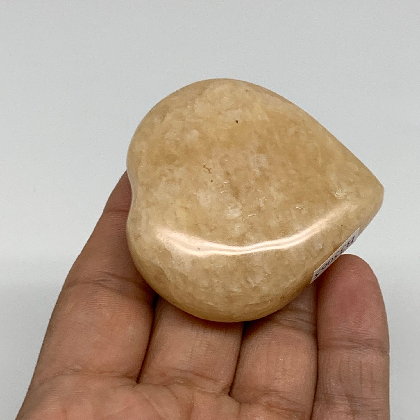 90.6g, 2.1"x2.1"x0.8" Natural Yellow Aventurine Heart Crystal Stone, B35065