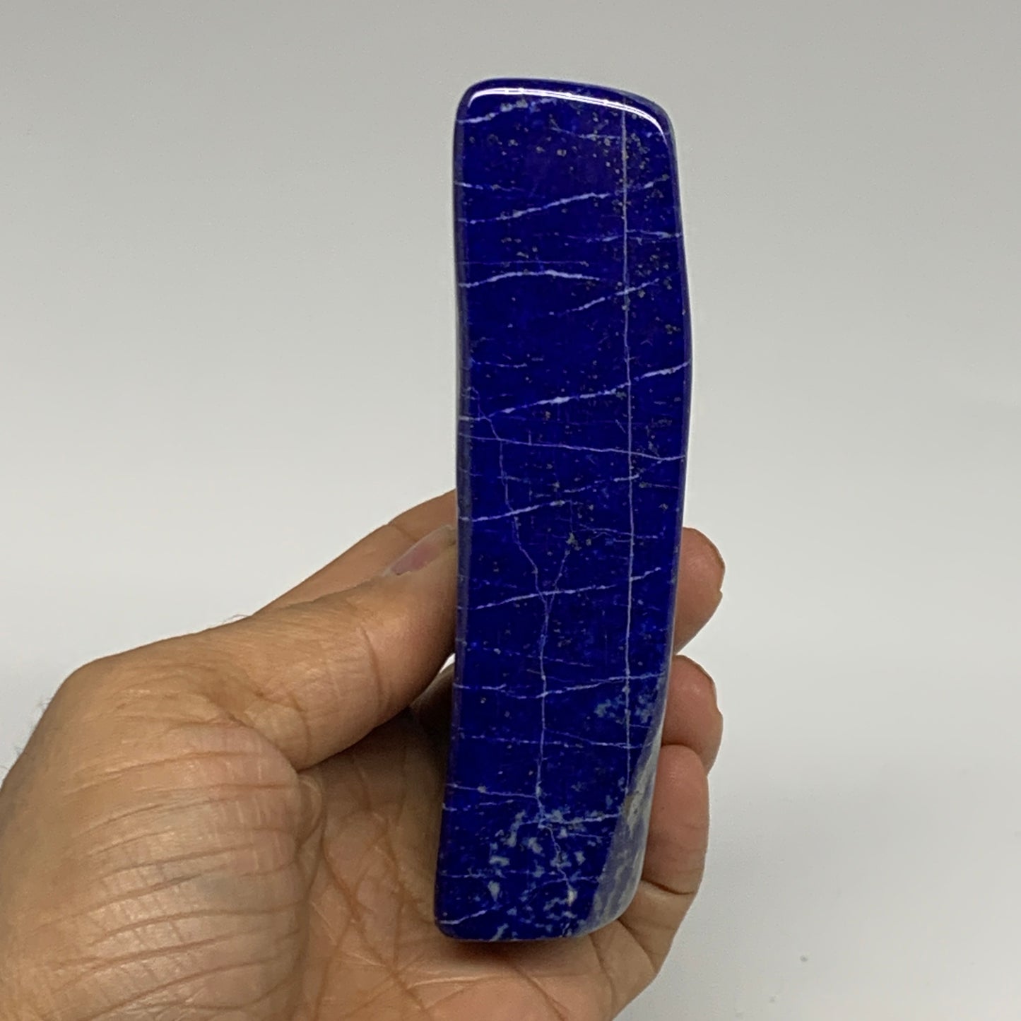 0.66 lbs, 4.4"x1.6"x1.2", Natural Freeform Lapis Lazuli from Afghanistan, B32960