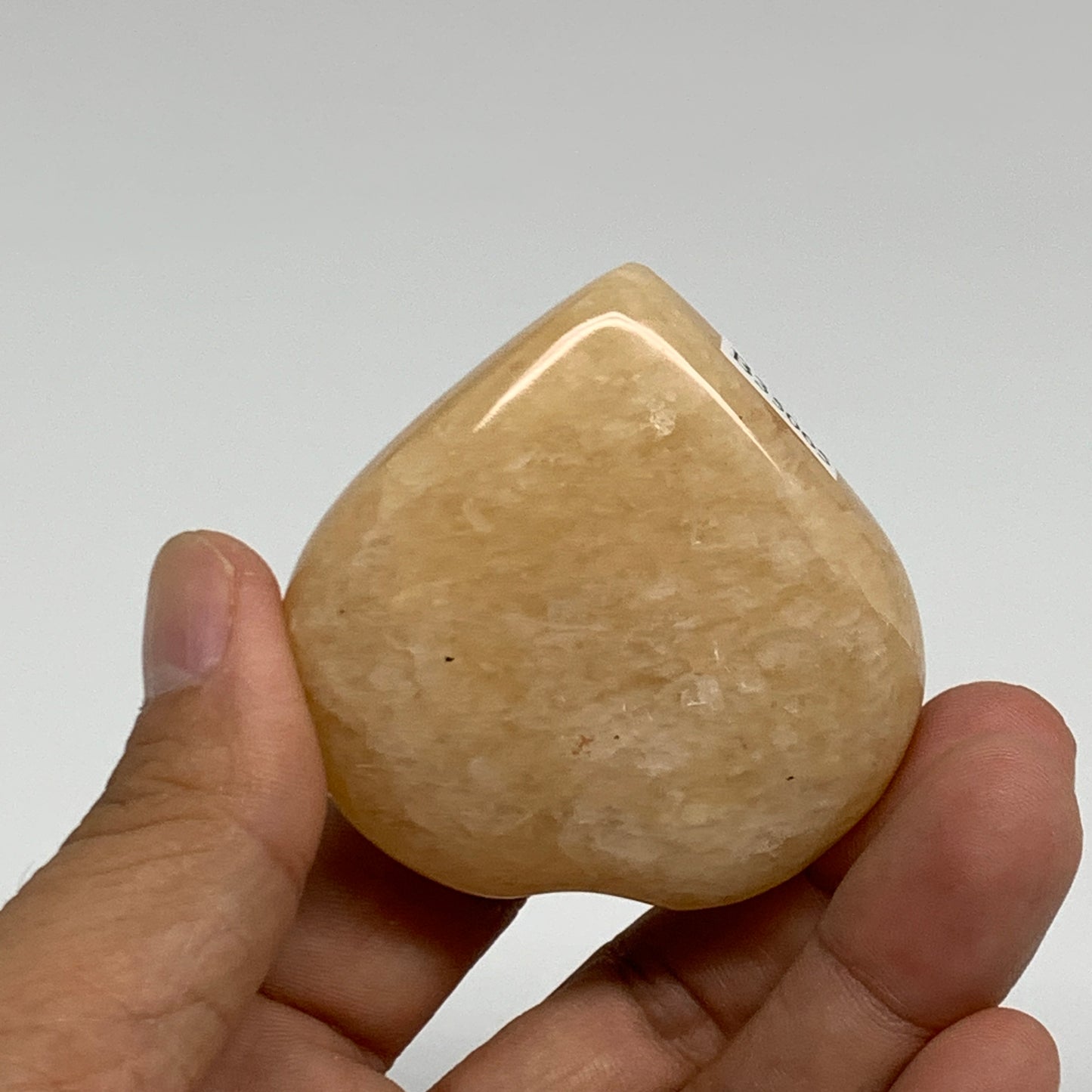 90.6g, 2.1"x2.1"x0.8" Natural Yellow Aventurine Heart Crystal Stone, B35065