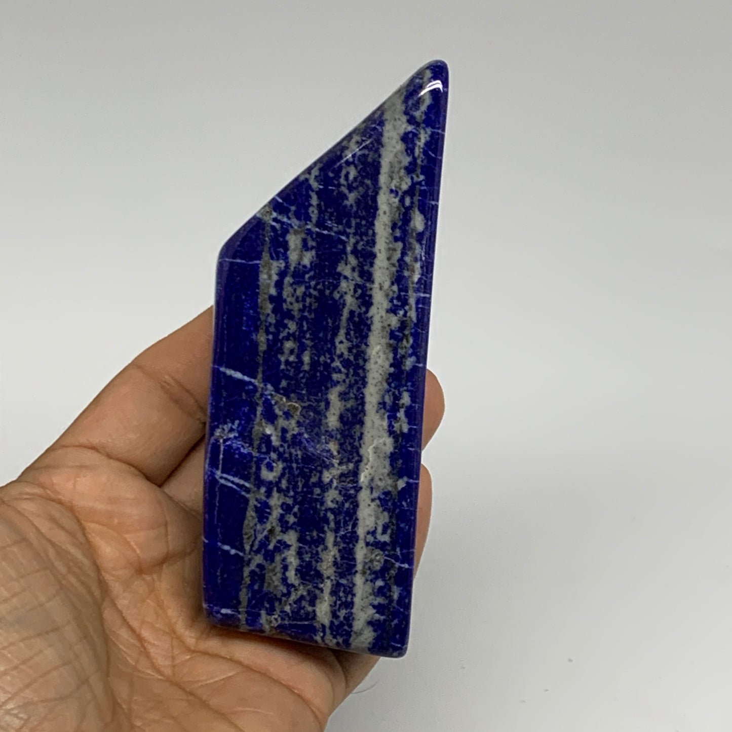 0.66 lbs, 4.4"x1.6"x1.2", Natural Freeform Lapis Lazuli from Afghanistan, B32960