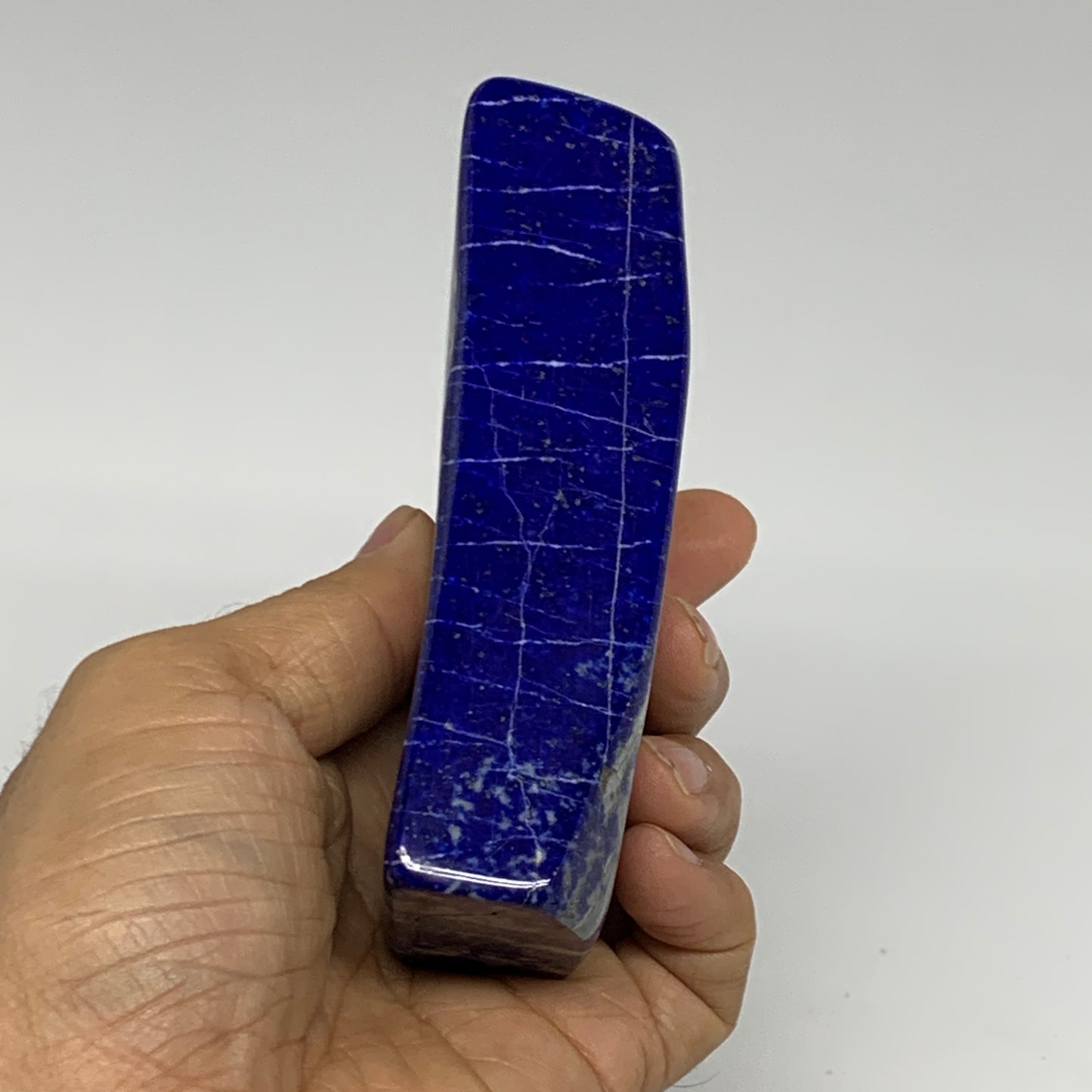 0.66 lbs, 4.4"x1.6"x1.2", Natural Freeform Lapis Lazuli from Afghanistan, B32960