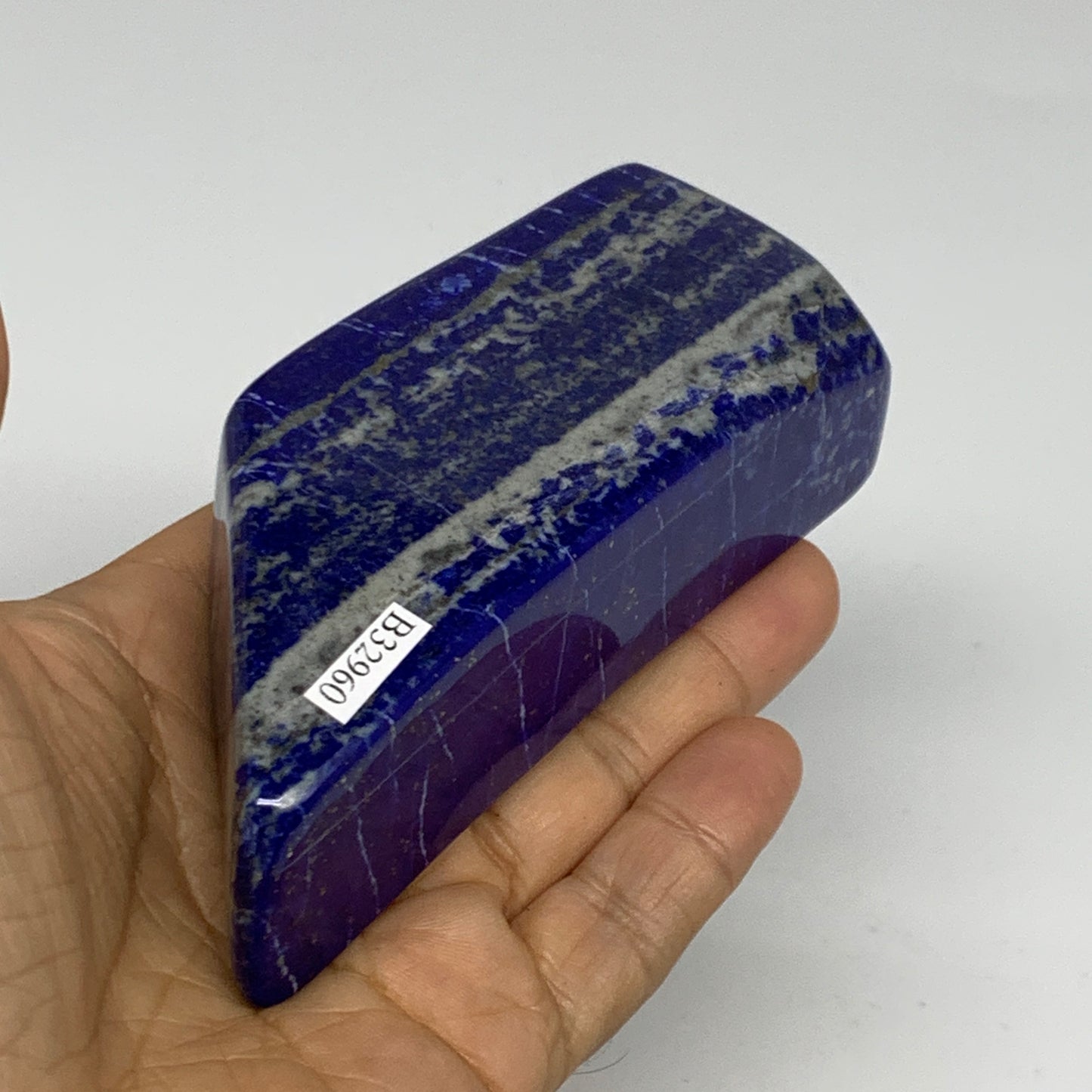 0.66 lbs, 4.4"x1.6"x1.2", Natural Freeform Lapis Lazuli from Afghanistan, B32960