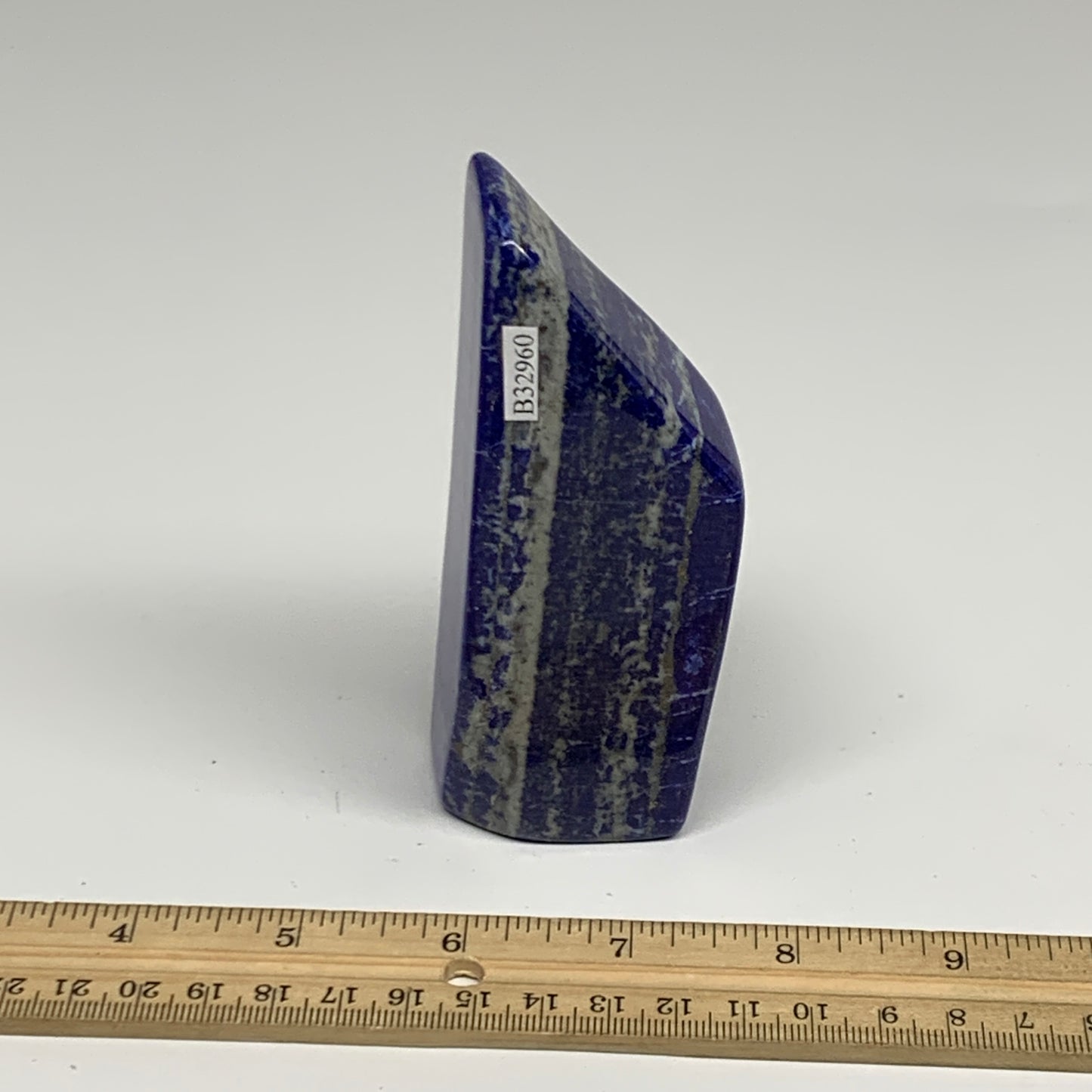 0.66 lbs, 4.4"x1.6"x1.2", Natural Freeform Lapis Lazuli from Afghanistan, B32960