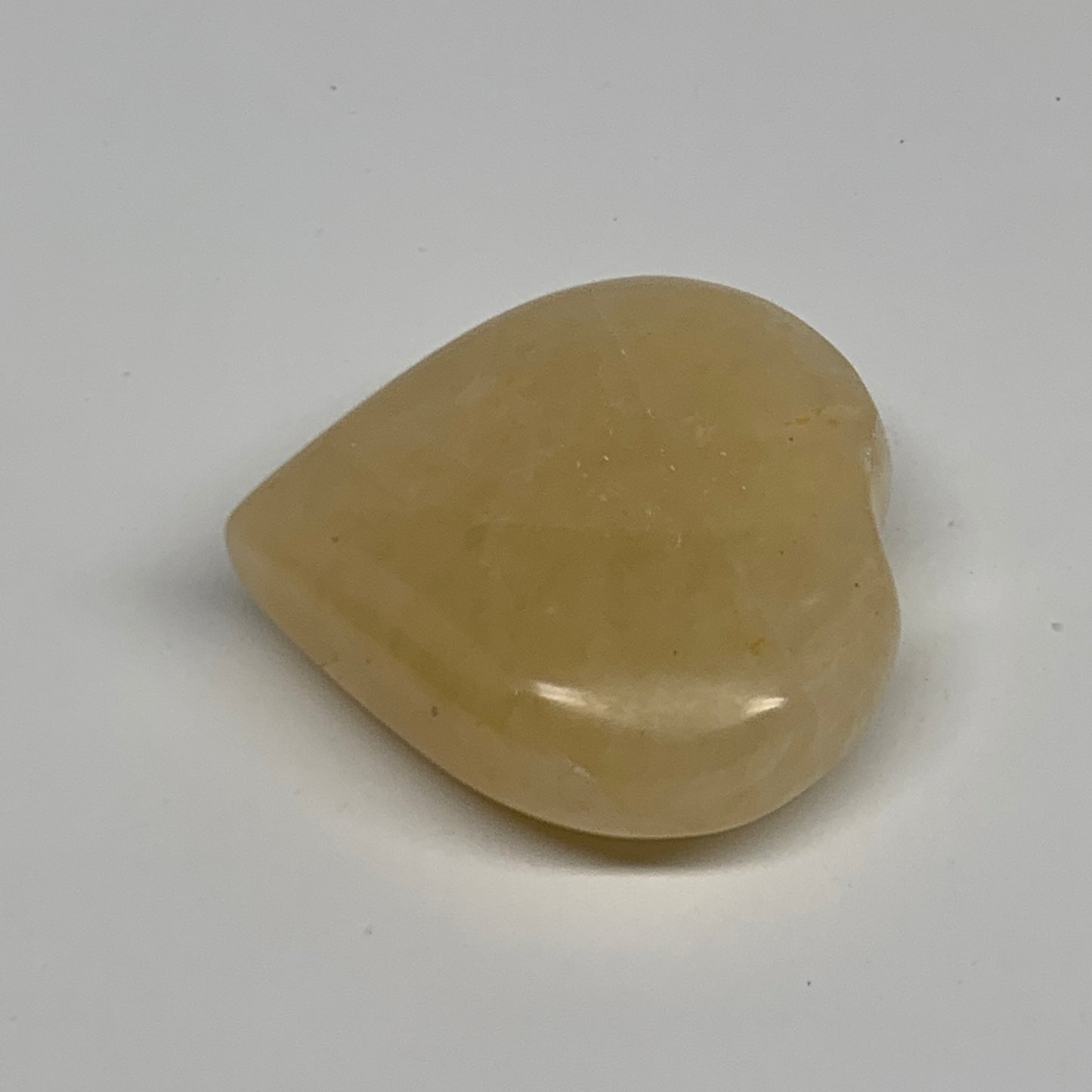 99.9g, 2.2"x2.2"x0.8" Natural Yellow Aventurine Heart Crystal Stone, B35066