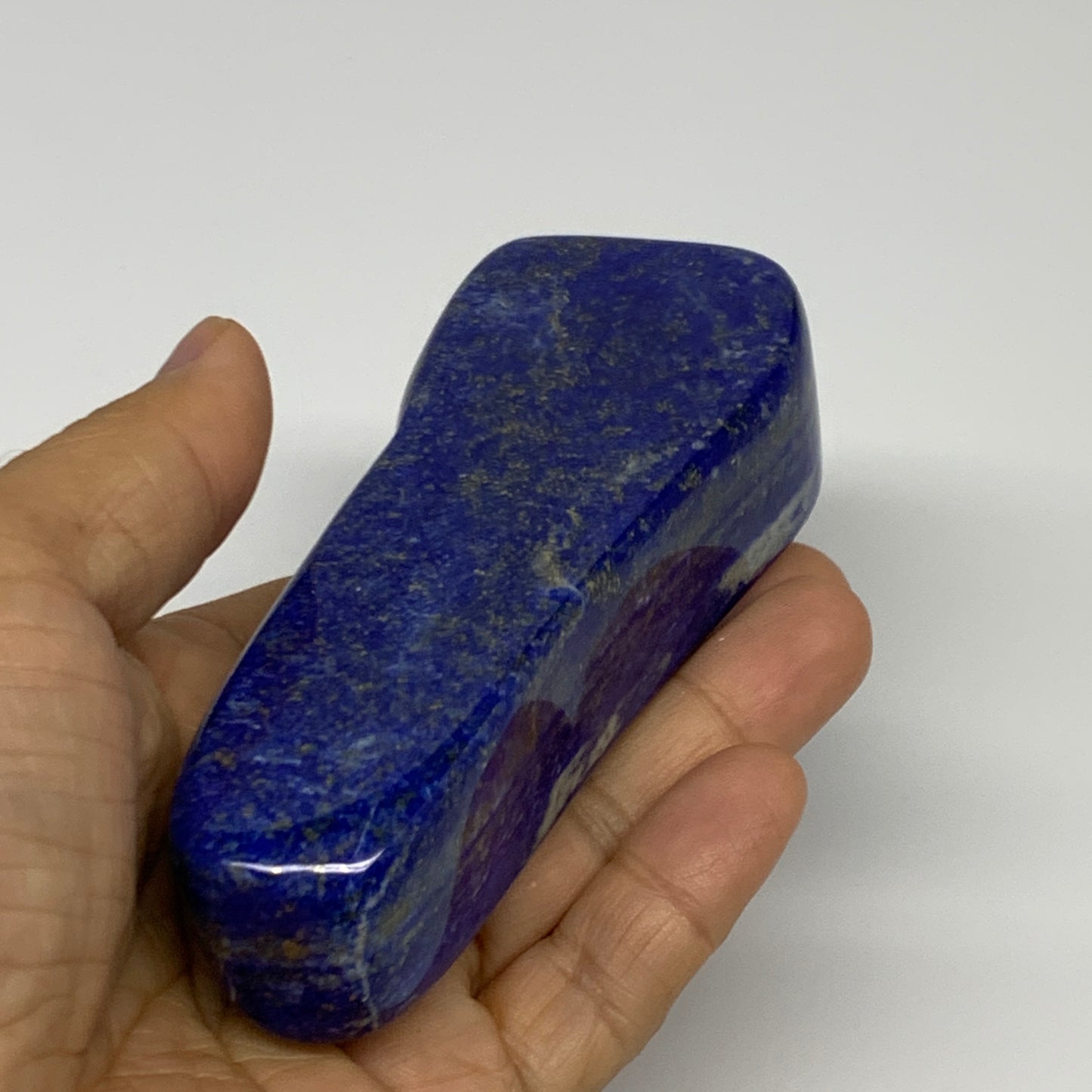 0.62 lbs, 4.6"x1.8"x1.9", Natural Freeform Lapis Lazuli from Afghanistan, B32961