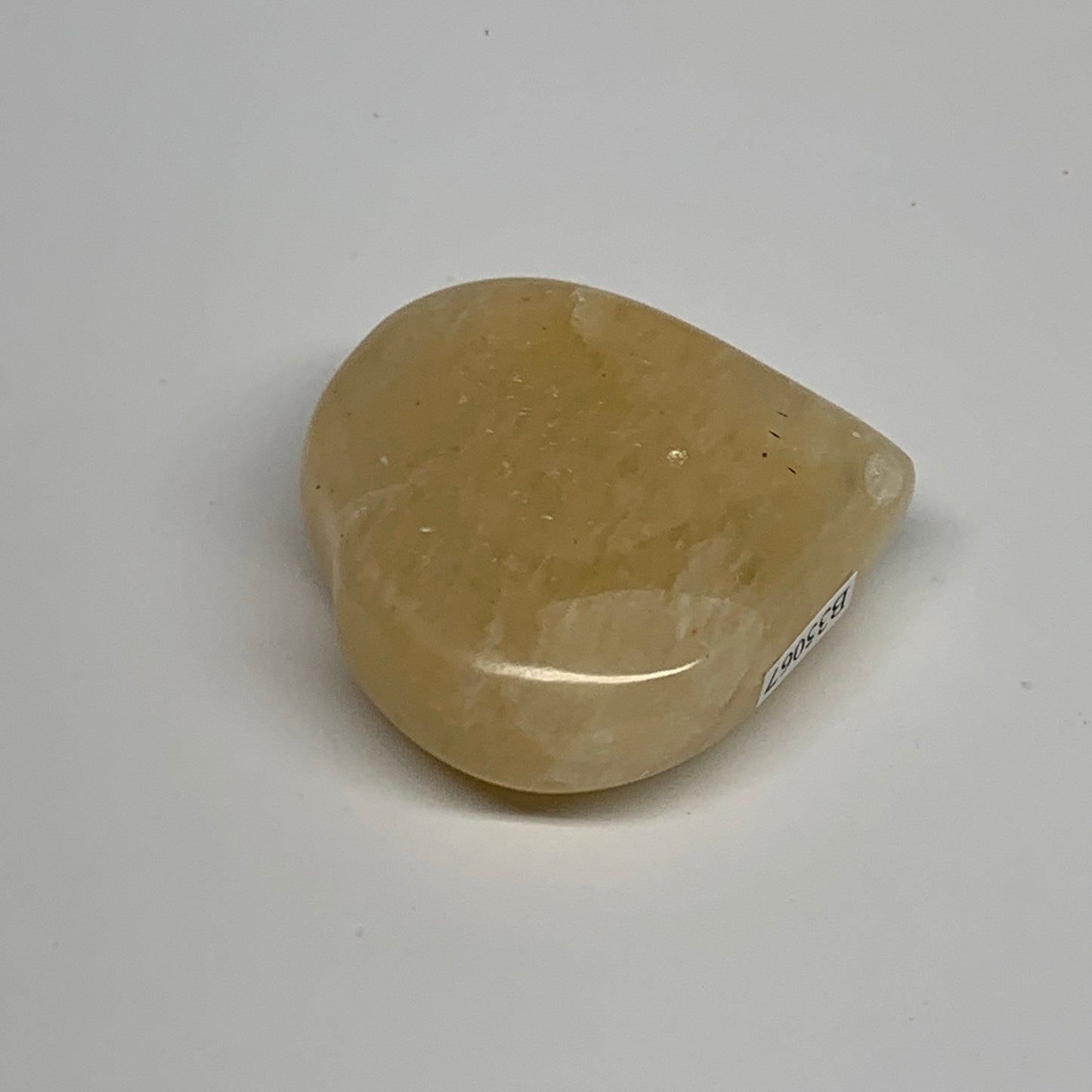 96.3g, 2.1"x2.2"x0.8" Natural Yellow Aventurine Heart Crystal Stone, B35067