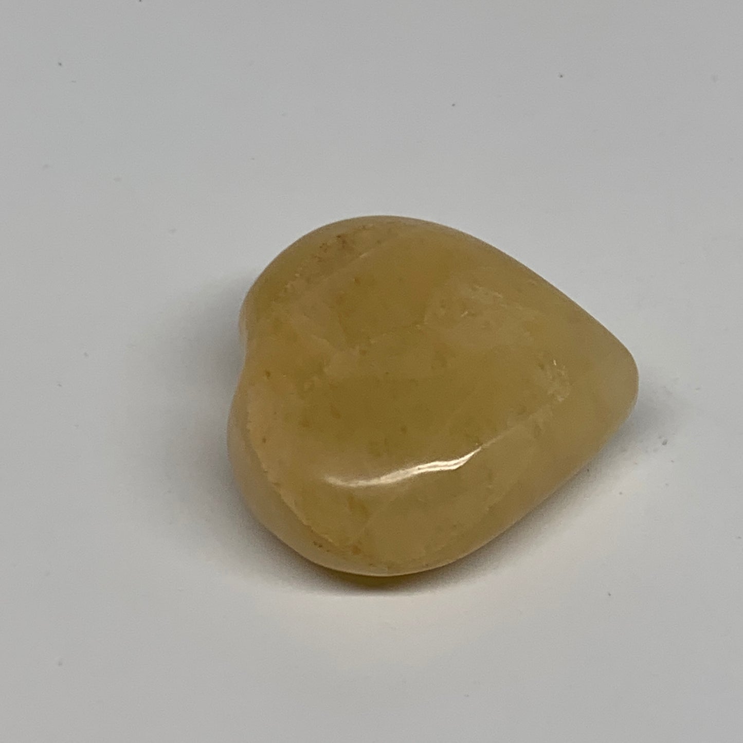 81g, 1.9"x2"x0.9" Natural Yellow Aventurine Heart Crystal Stone, B35069