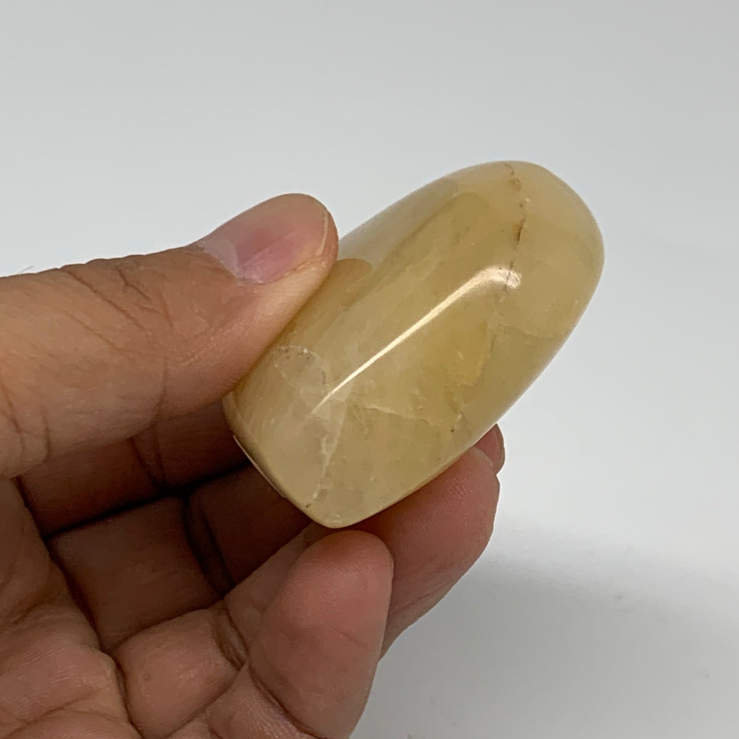 77.7g, 2"x1.9"x0.8" Natural Yellow Aventurine Heart Crystal Stone, B35070