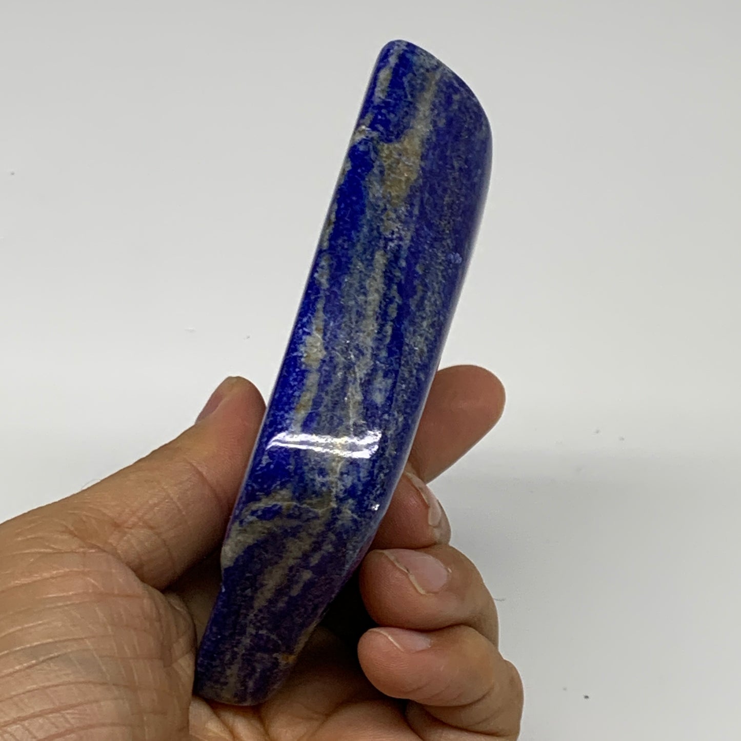 0.73 lbs, 3.4"x2.7"x1", Natural Freeform Lapis Lazuli from Afghanistan, B32964