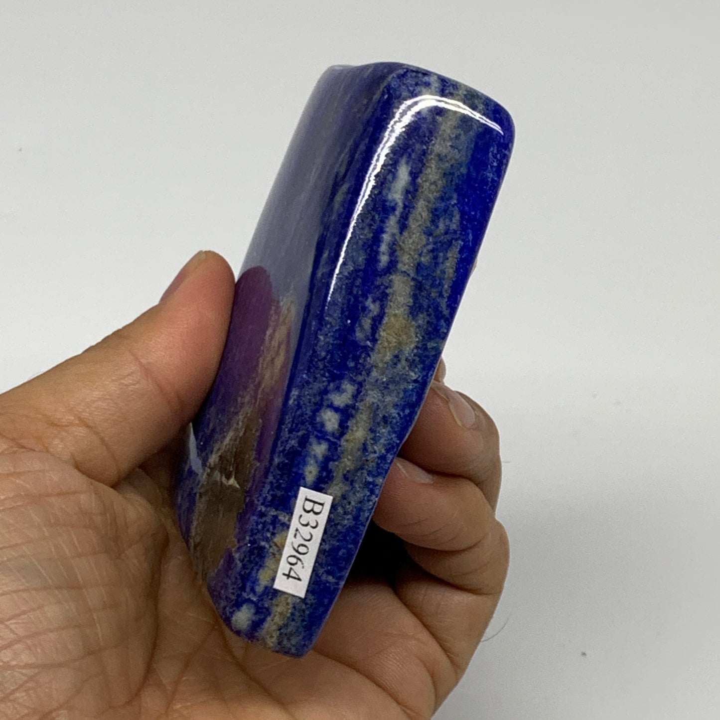 0.73 lbs, 3.4"x2.7"x1", Natural Freeform Lapis Lazuli from Afghanistan, B32964