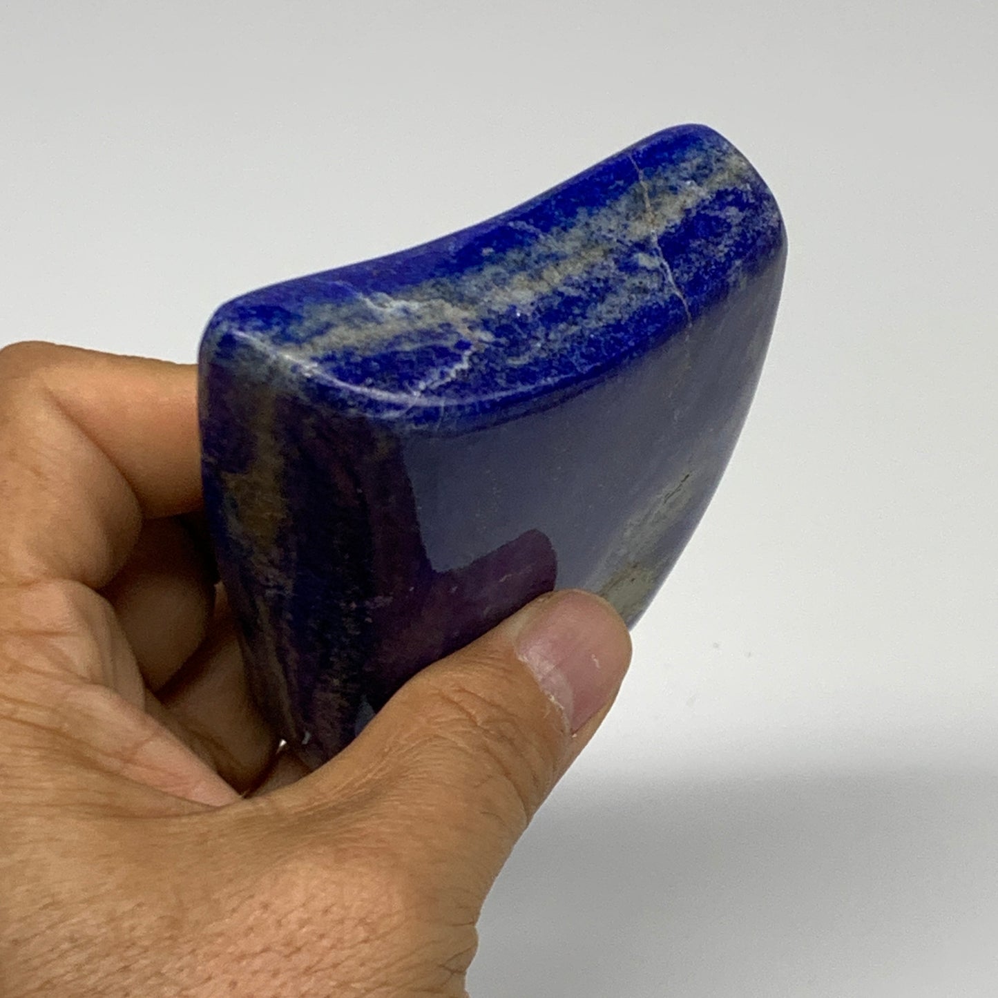 0.73 lbs, 3.4"x2.7"x1", Natural Freeform Lapis Lazuli from Afghanistan, B32964