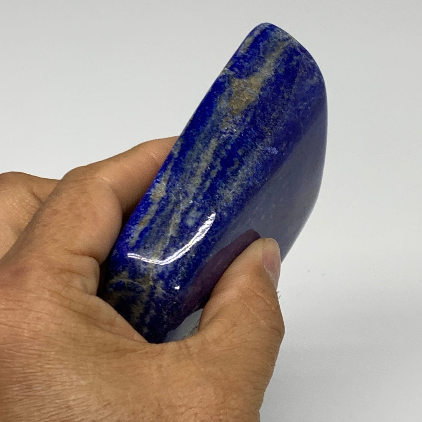 0.73 lbs, 3.4"x2.7"x1", Natural Freeform Lapis Lazuli from Afghanistan, B32964