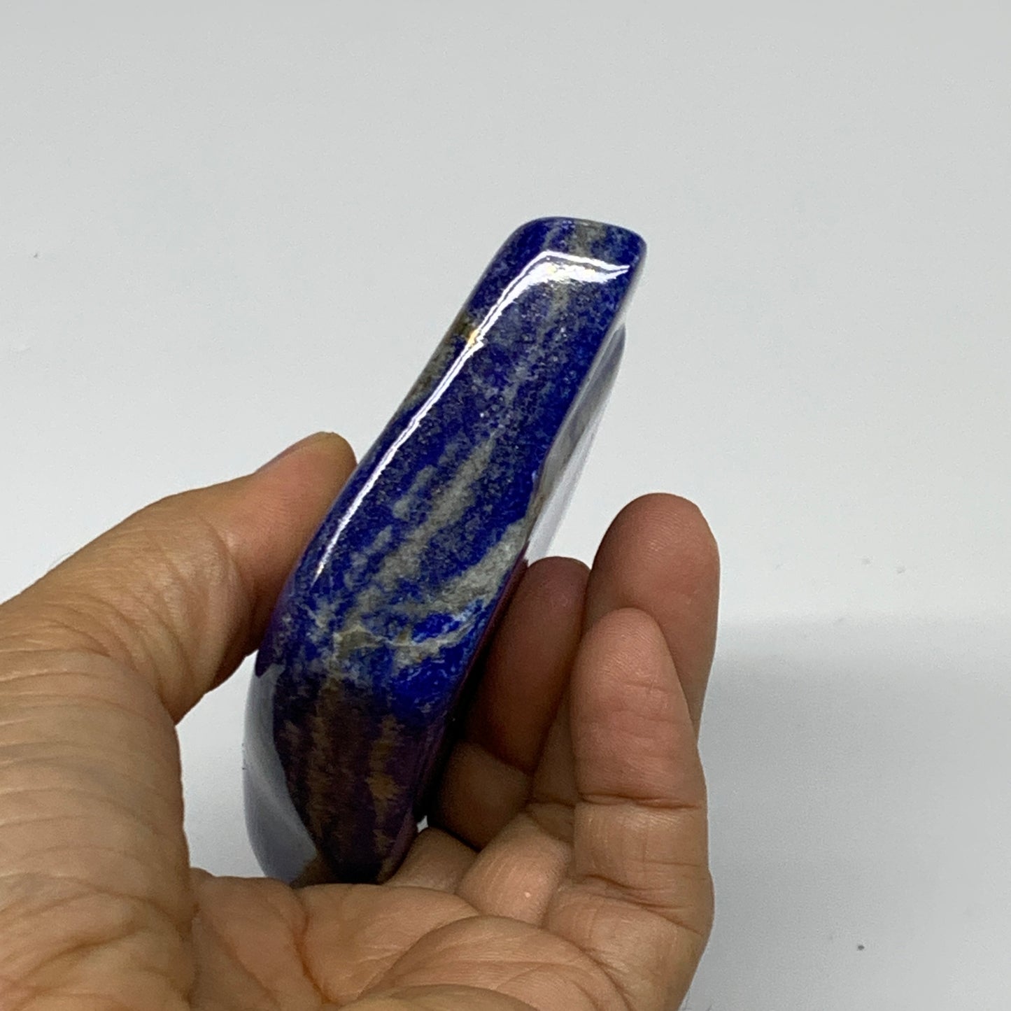 0.73 lbs, 3.4"x2.7"x1", Natural Freeform Lapis Lazuli from Afghanistan, B32964