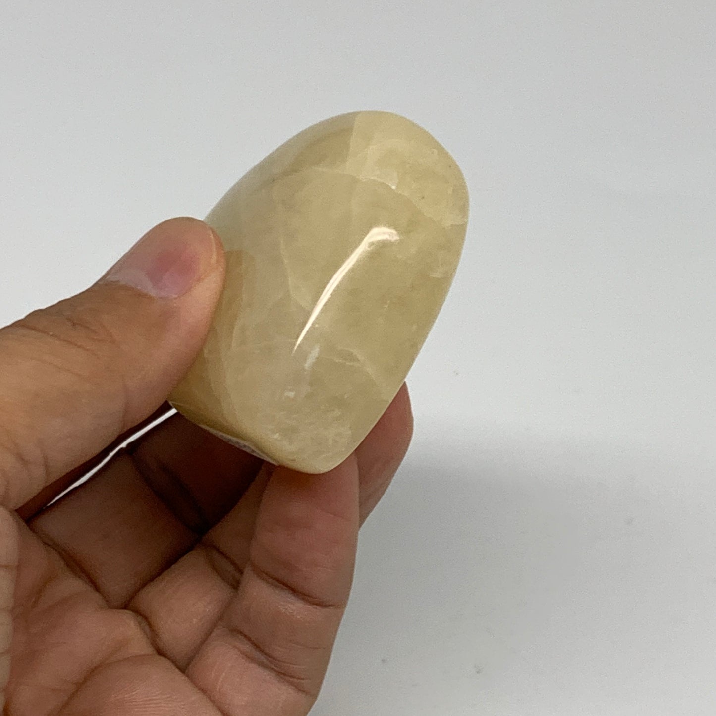 90.9g, 2"x2"x0.9" Natural Yellow Aventurine Heart Crystal Stone, B35071