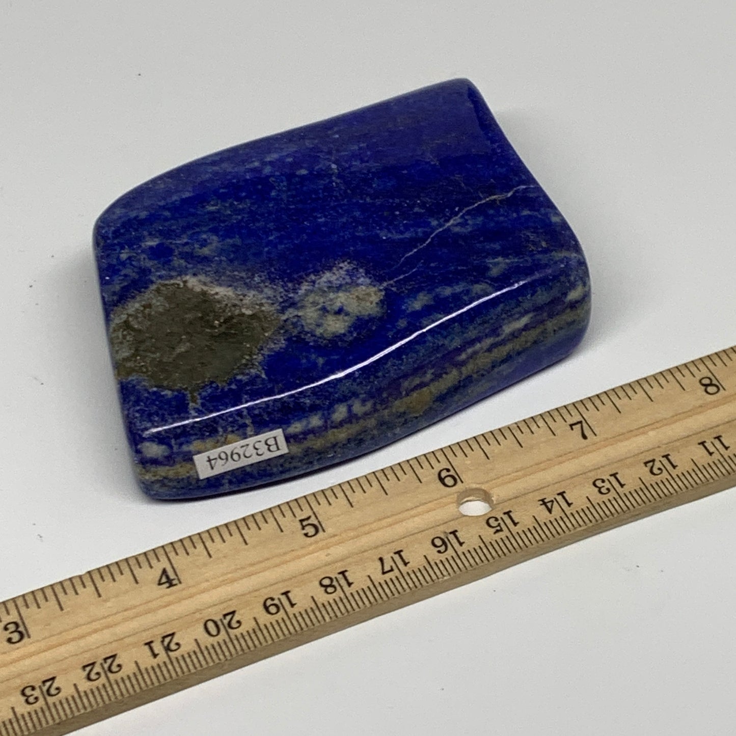 0.73 lbs, 3.4"x2.7"x1", Natural Freeform Lapis Lazuli from Afghanistan, B32964