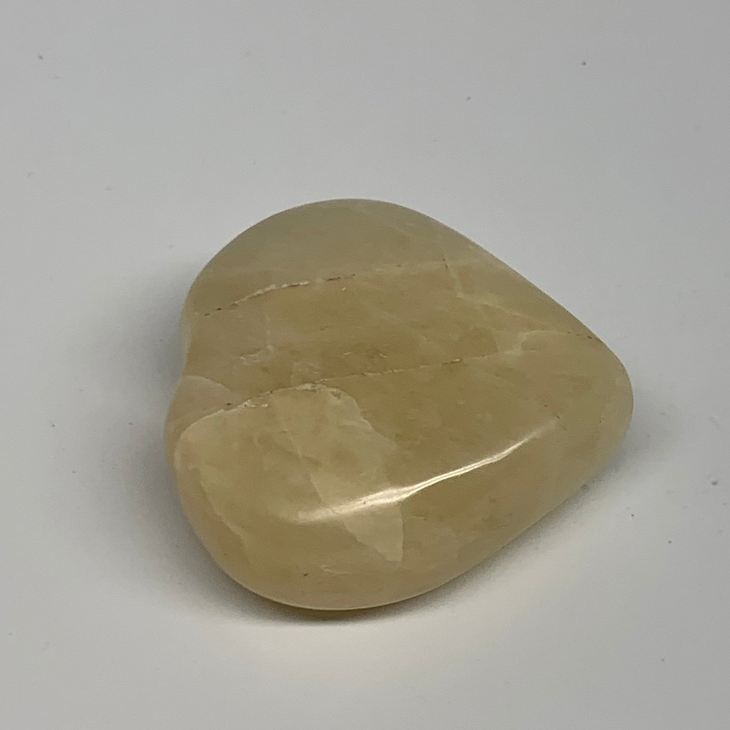 90.9g, 2"x2"x0.9" Natural Yellow Aventurine Heart Crystal Stone, B35071