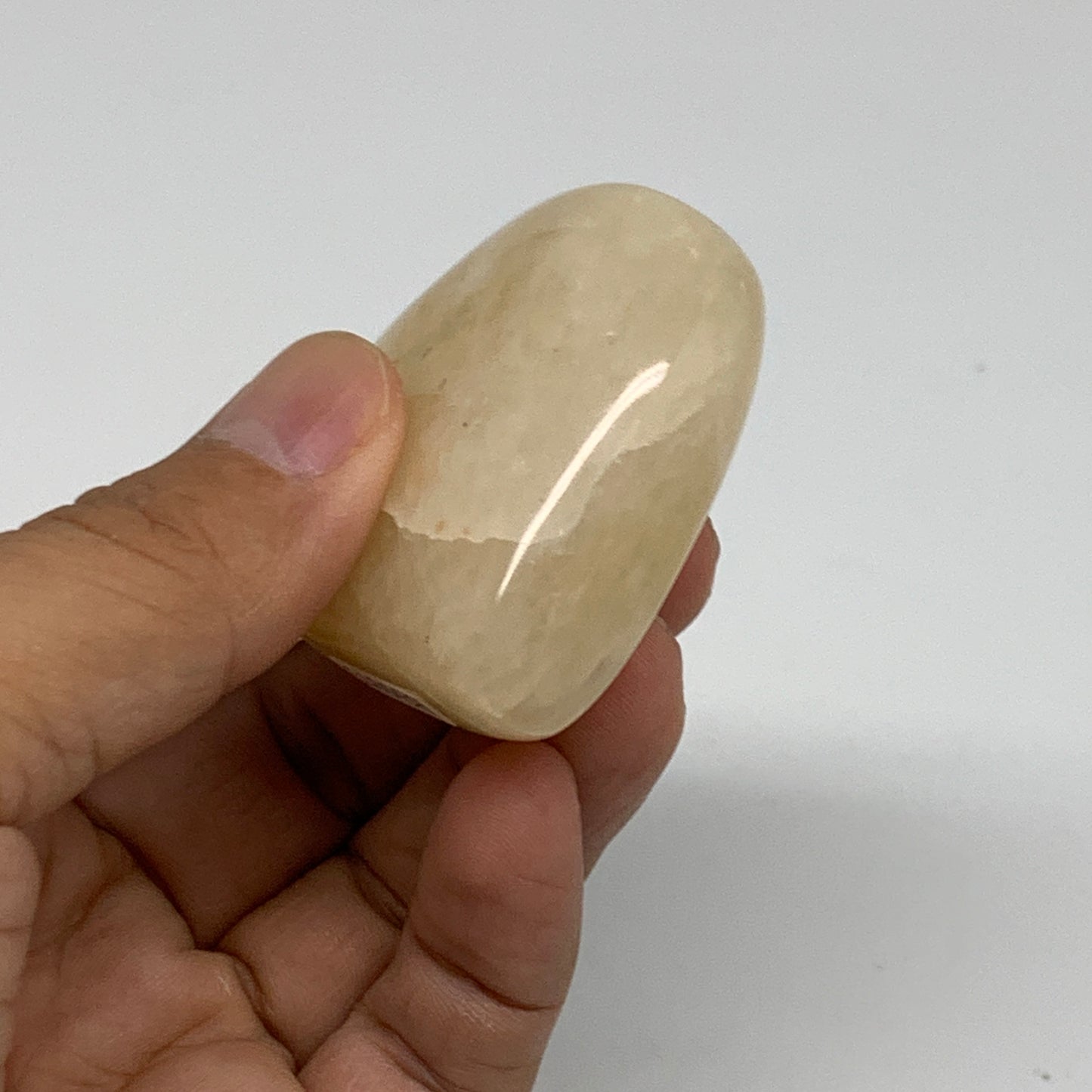 77.8g, 2"x2"x0.8" Natural Yellow Aventurine Heart Crystal Stone, B35073