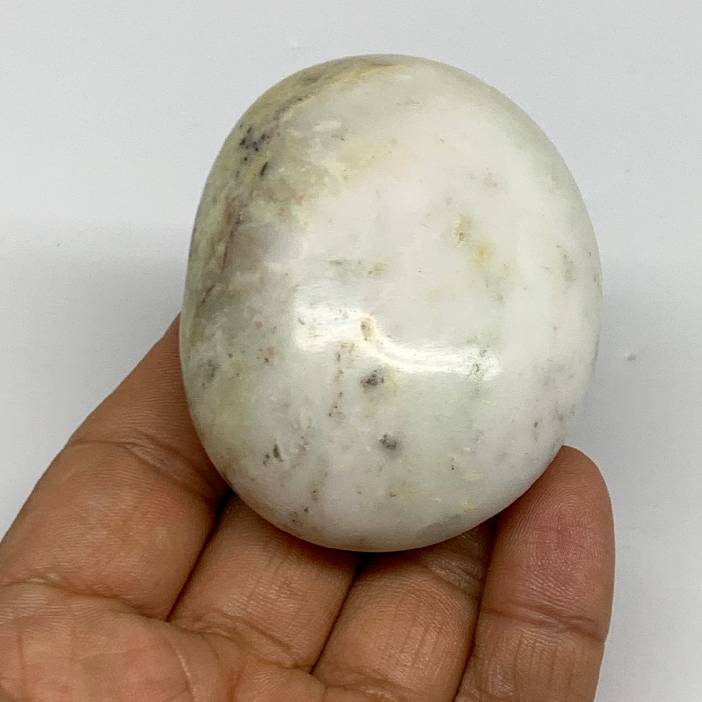 109.7g, 2.4"x1.9"x1.2", Dendrite Opal Palm-Stone Reiki Energy Crystal, B27835