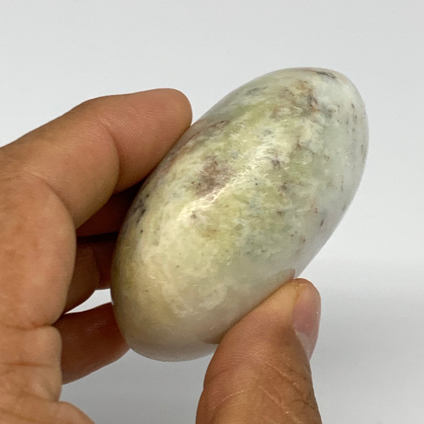 109.7g, 2.4"x1.9"x1.2", Dendrite Opal Palm-Stone Reiki Energy Crystal, B27835