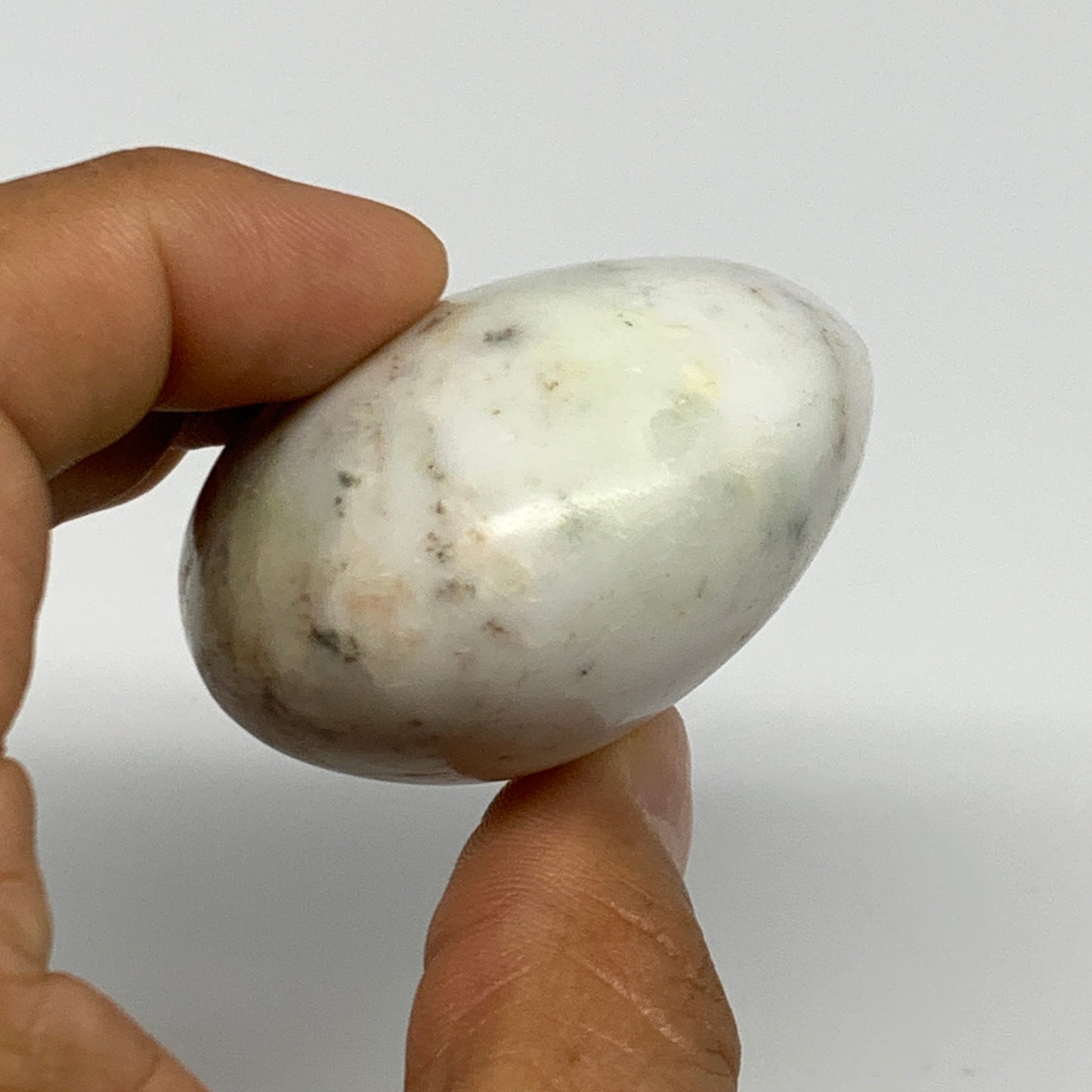 109.7g, 2.4"x1.9"x1.2", Dendrite Opal Palm-Stone Reiki Energy Crystal, B27835