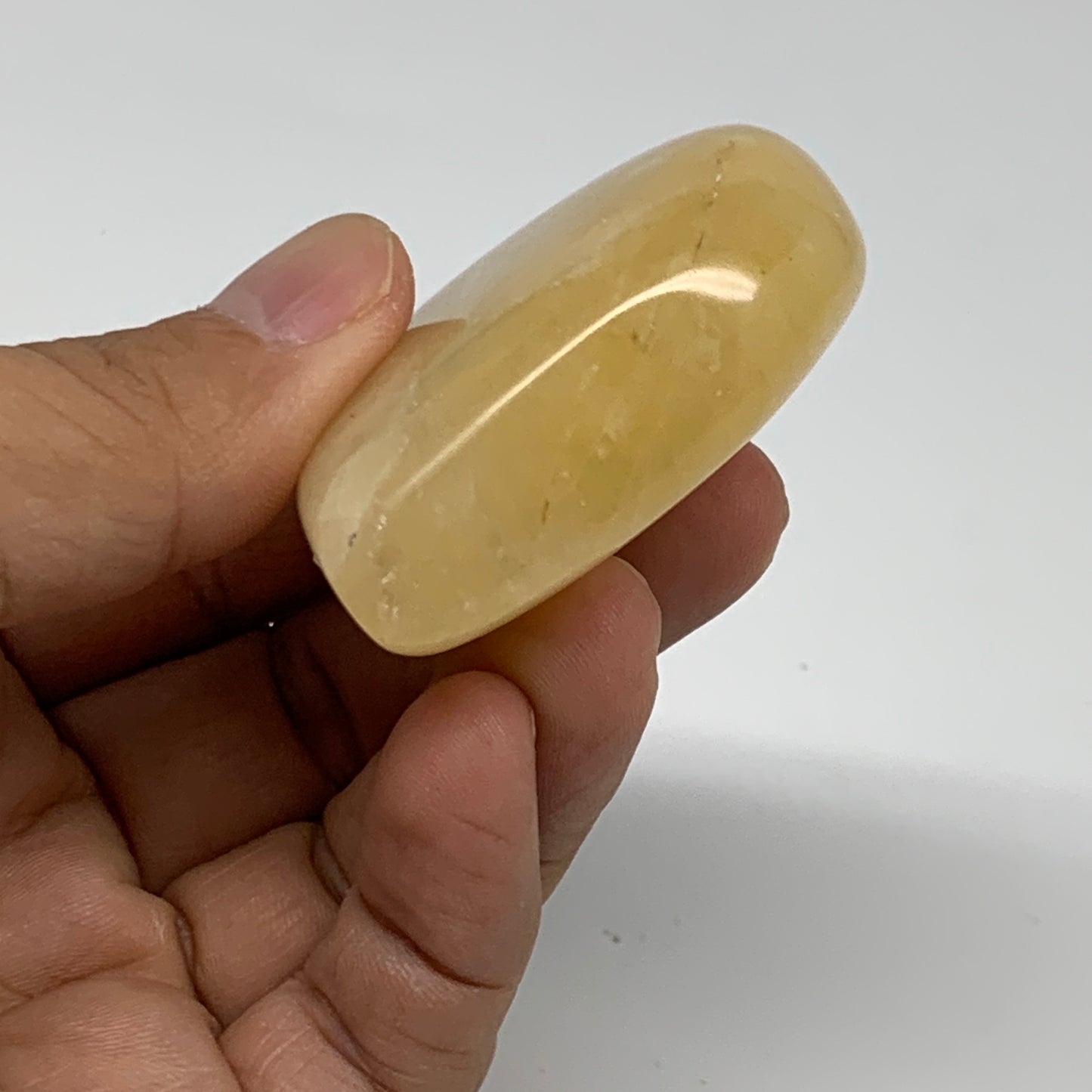 74.9g,2"x2"x0.8" Natural Yellow Aventurine Heart Crystal Stone, B35076