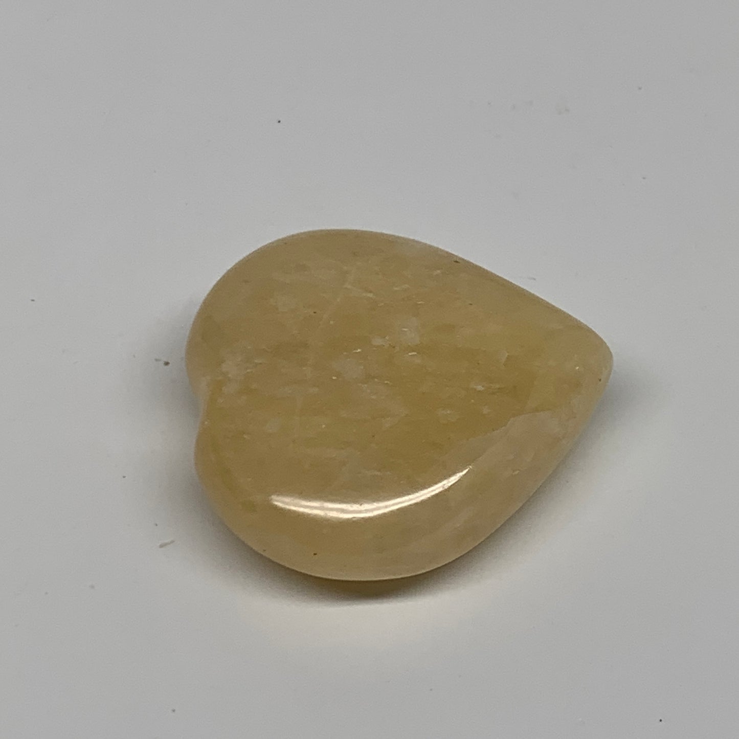 71.7g,2"x2"x0.7" Natural Yellow Aventurine Heart Crystal Stone, B35077