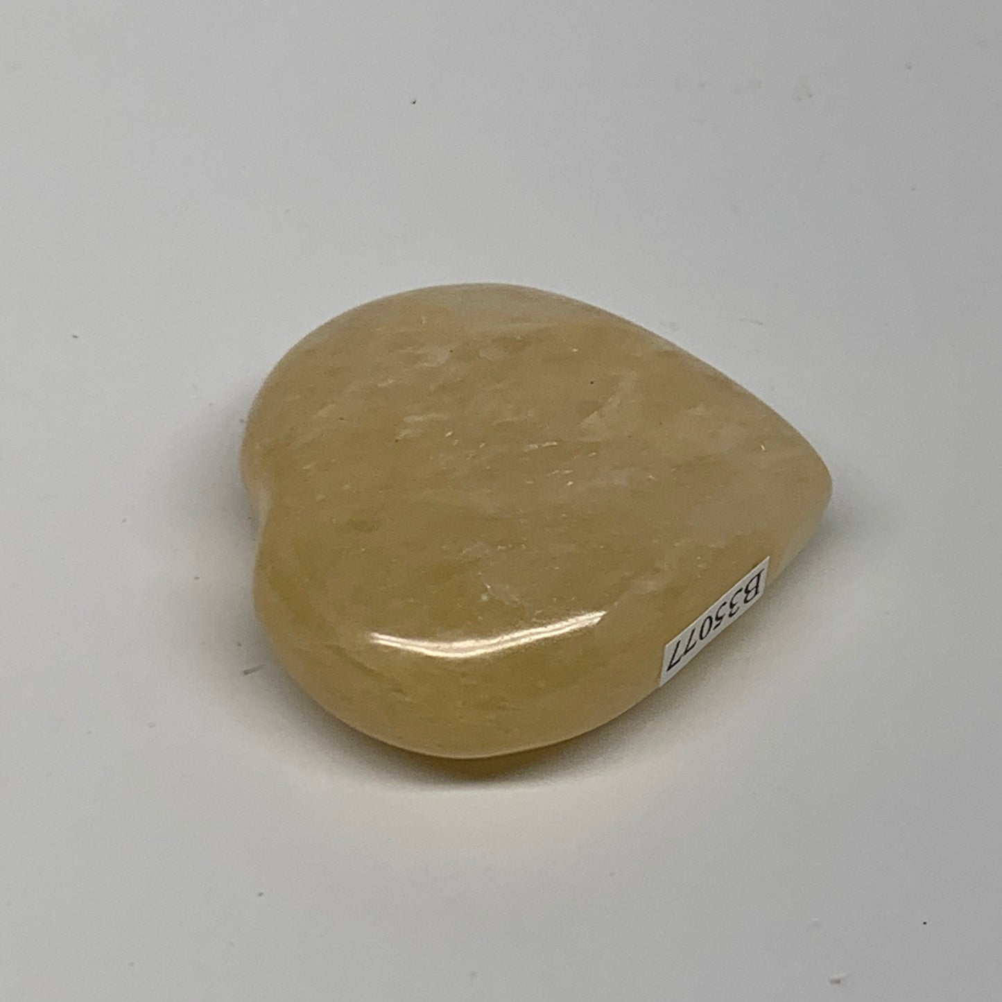 71.7g,2"x2"x0.7" Natural Yellow Aventurine Heart Crystal Stone, B35077