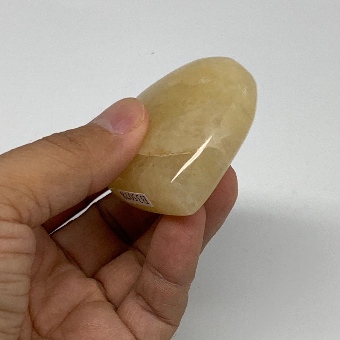 78g,2"x2"x0.8" Natural Yellow Aventurine Heart Crystal Stone, B35078