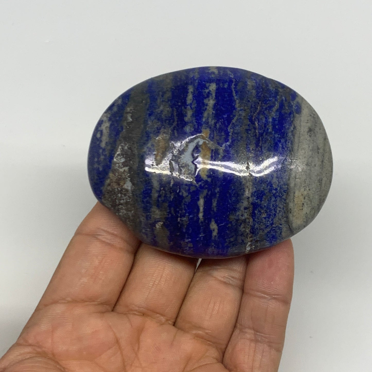 2.28 lb, 2.3"-2.9", 10pcs, Lapis Lazuli Palm-Stone Polished @Afghanistan, B30143