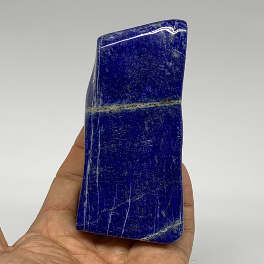 0.63 lbs, 4"x1.9"x1", Natural Freeform Lapis Lazuli from Afghanistan, B32981