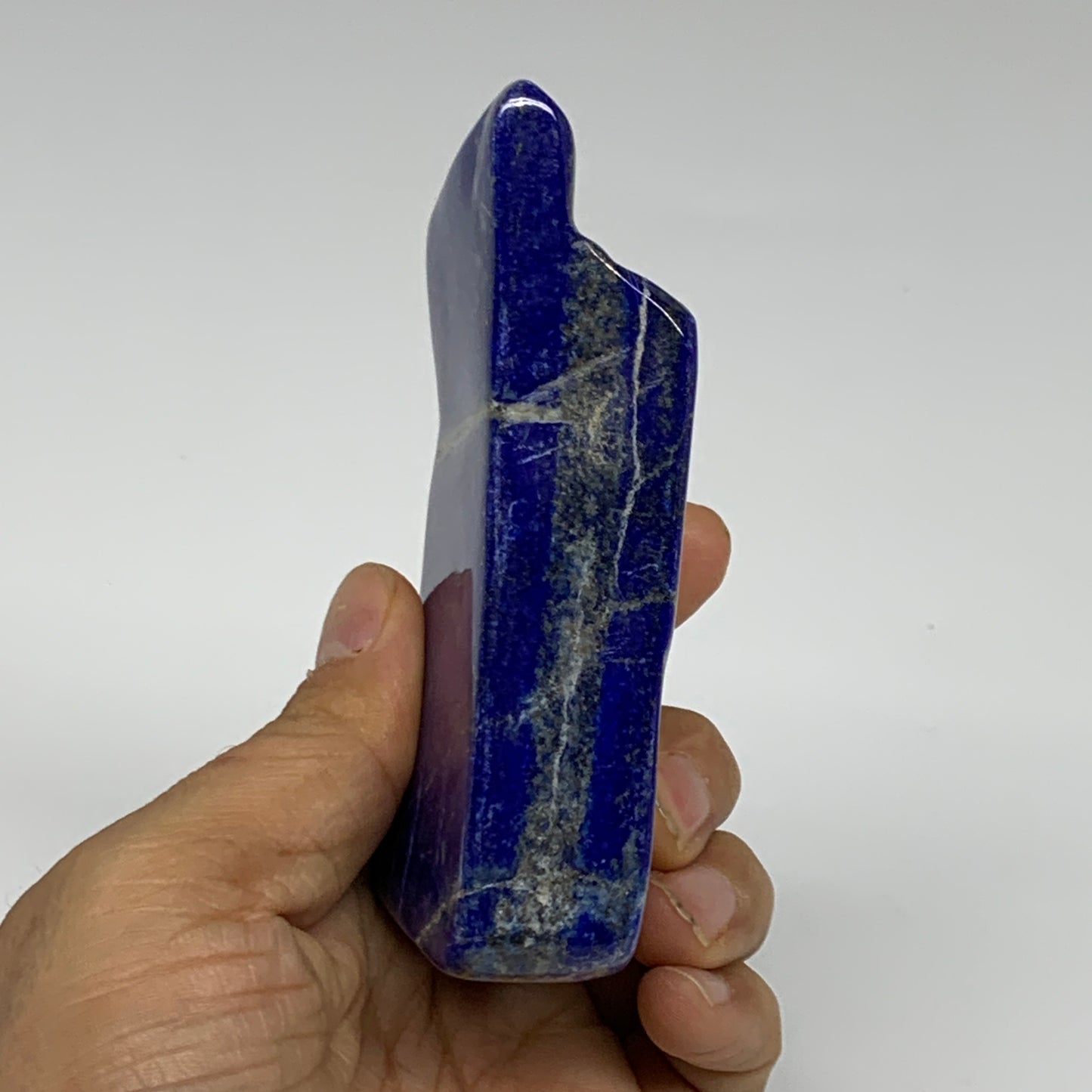 0.63 lbs, 4"x1.9"x1", Natural Freeform Lapis Lazuli from Afghanistan, B32981