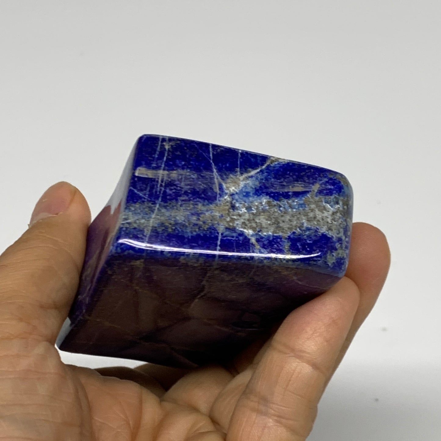 0.63 lbs, 4"x1.9"x1", Natural Freeform Lapis Lazuli from Afghanistan, B32981