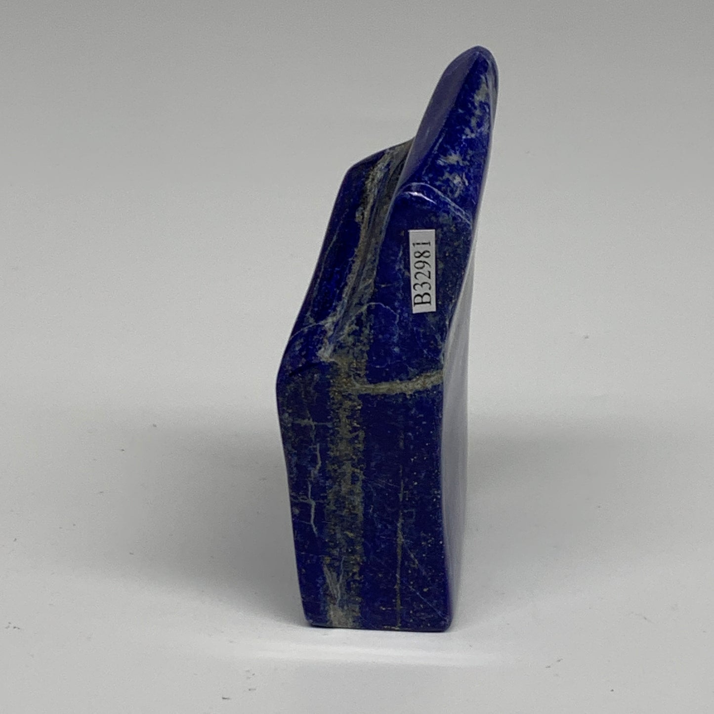 0.63 lbs, 4"x1.9"x1", Natural Freeform Lapis Lazuli from Afghanistan, B32981