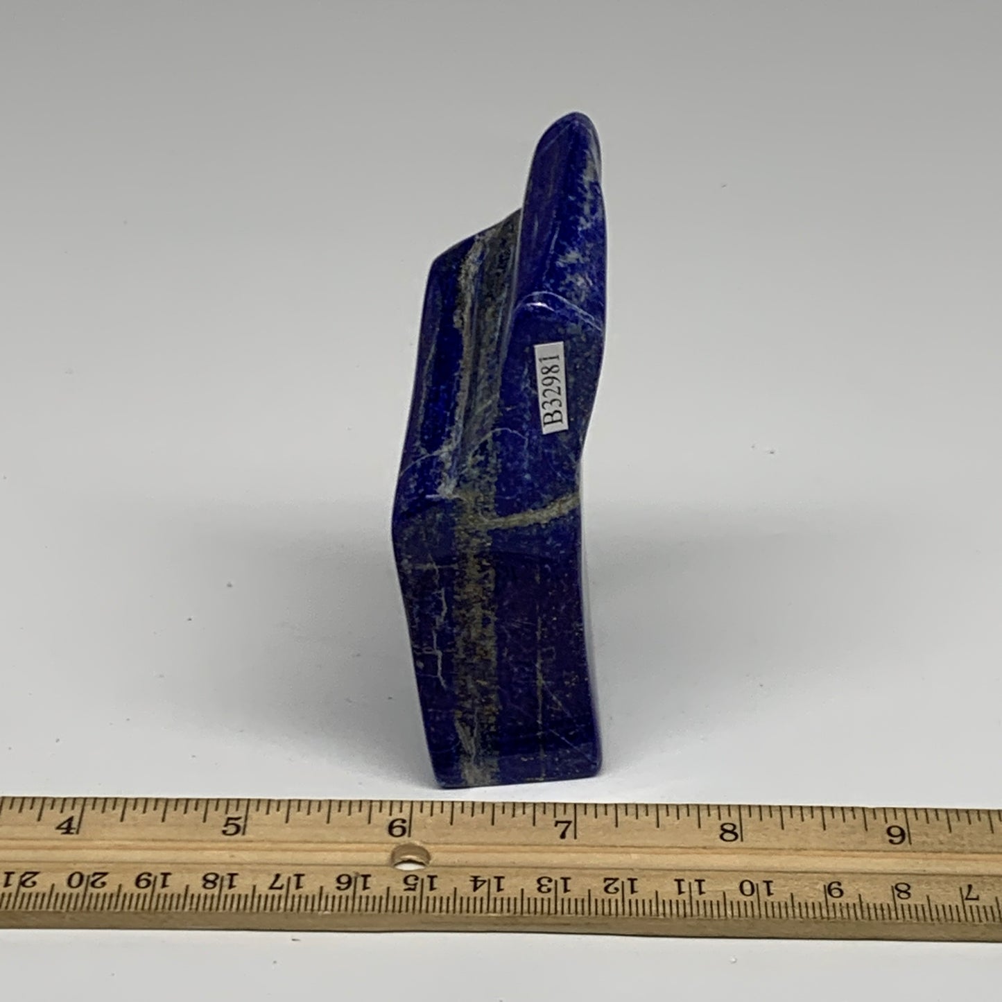 0.63 lbs, 4"x1.9"x1", Natural Freeform Lapis Lazuli from Afghanistan, B32981